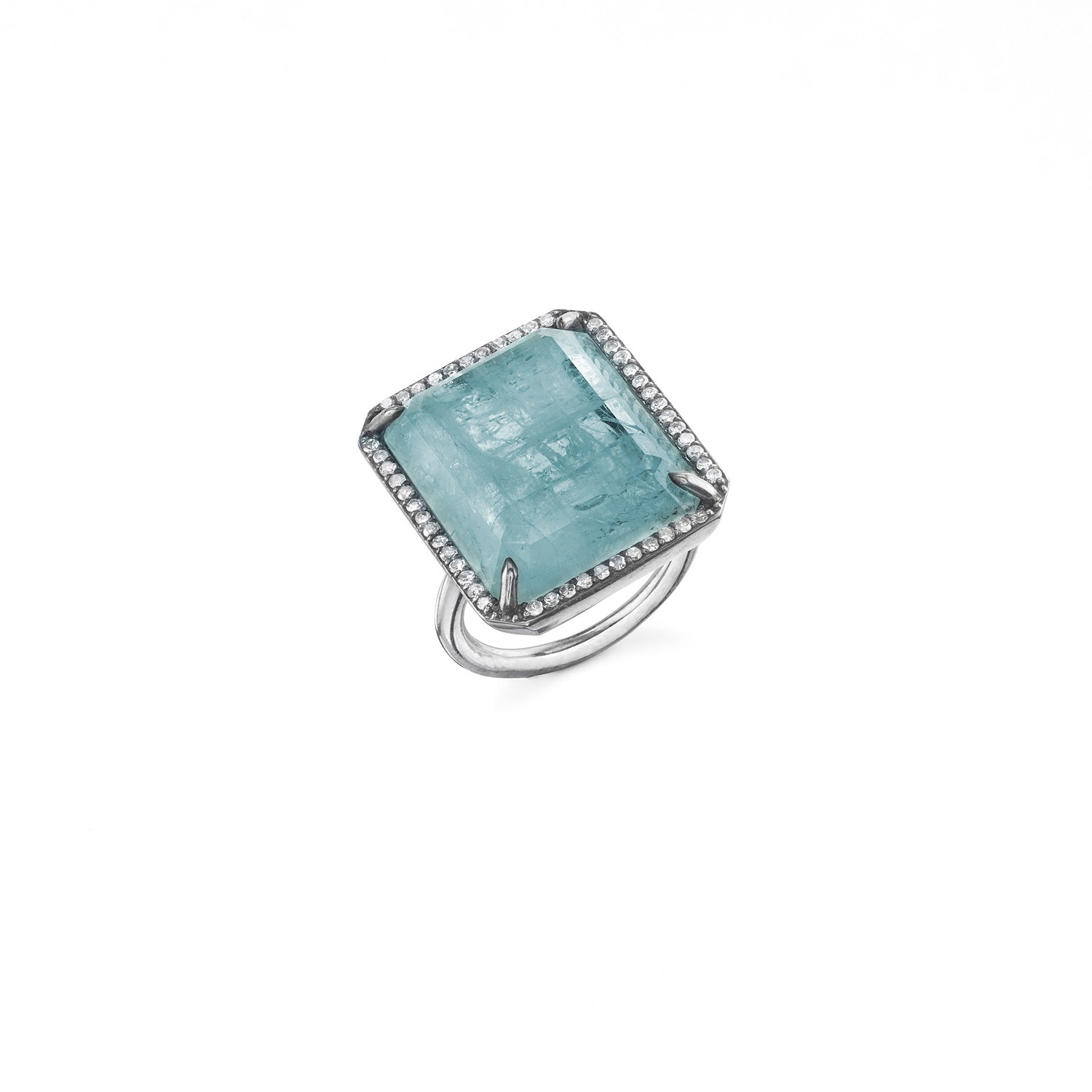 Mirror Cut Aquamarine Ring  R0042 - TBird