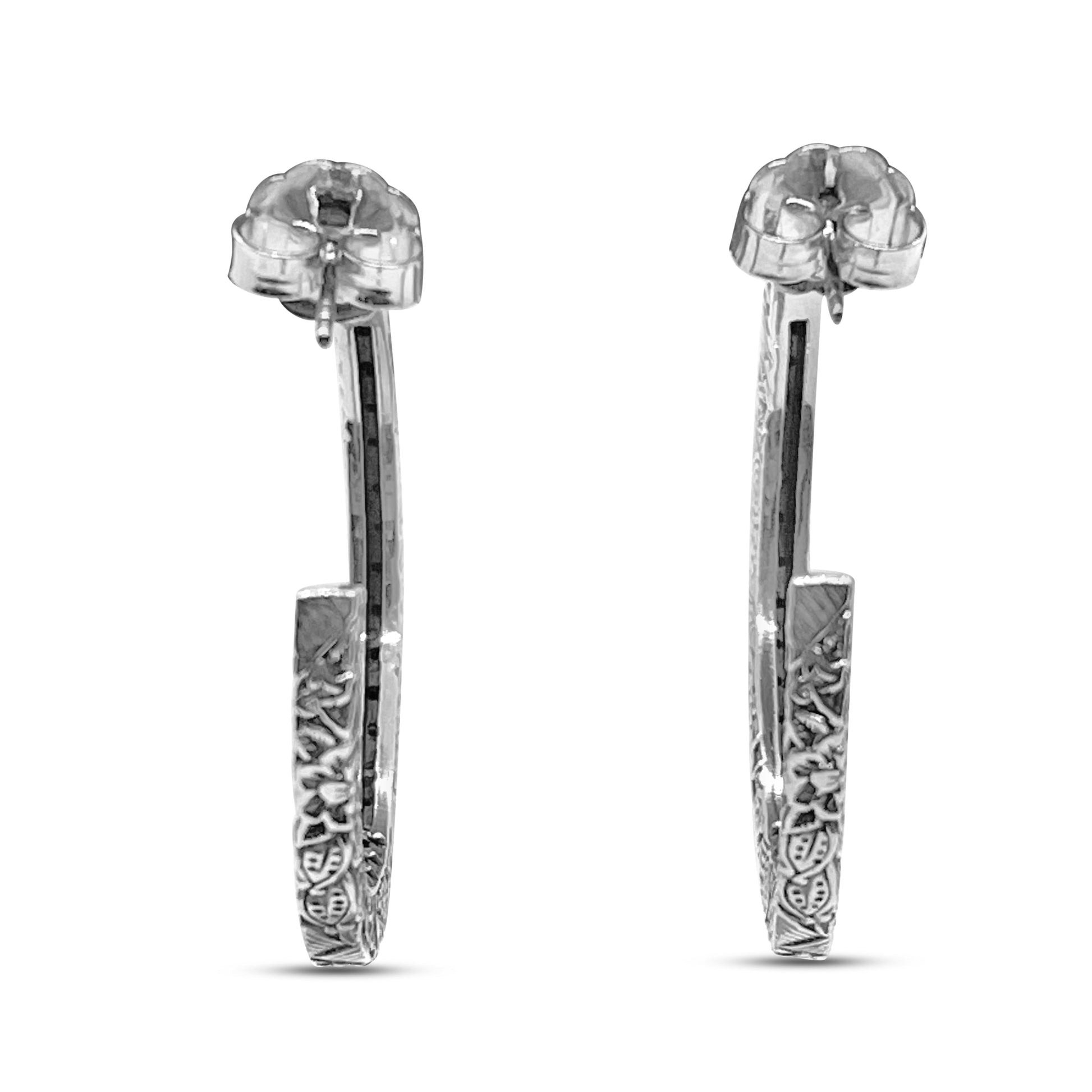 kyoto-black-diamond-3-60ct-hoop-earrings-in-engraved-sterling-silver