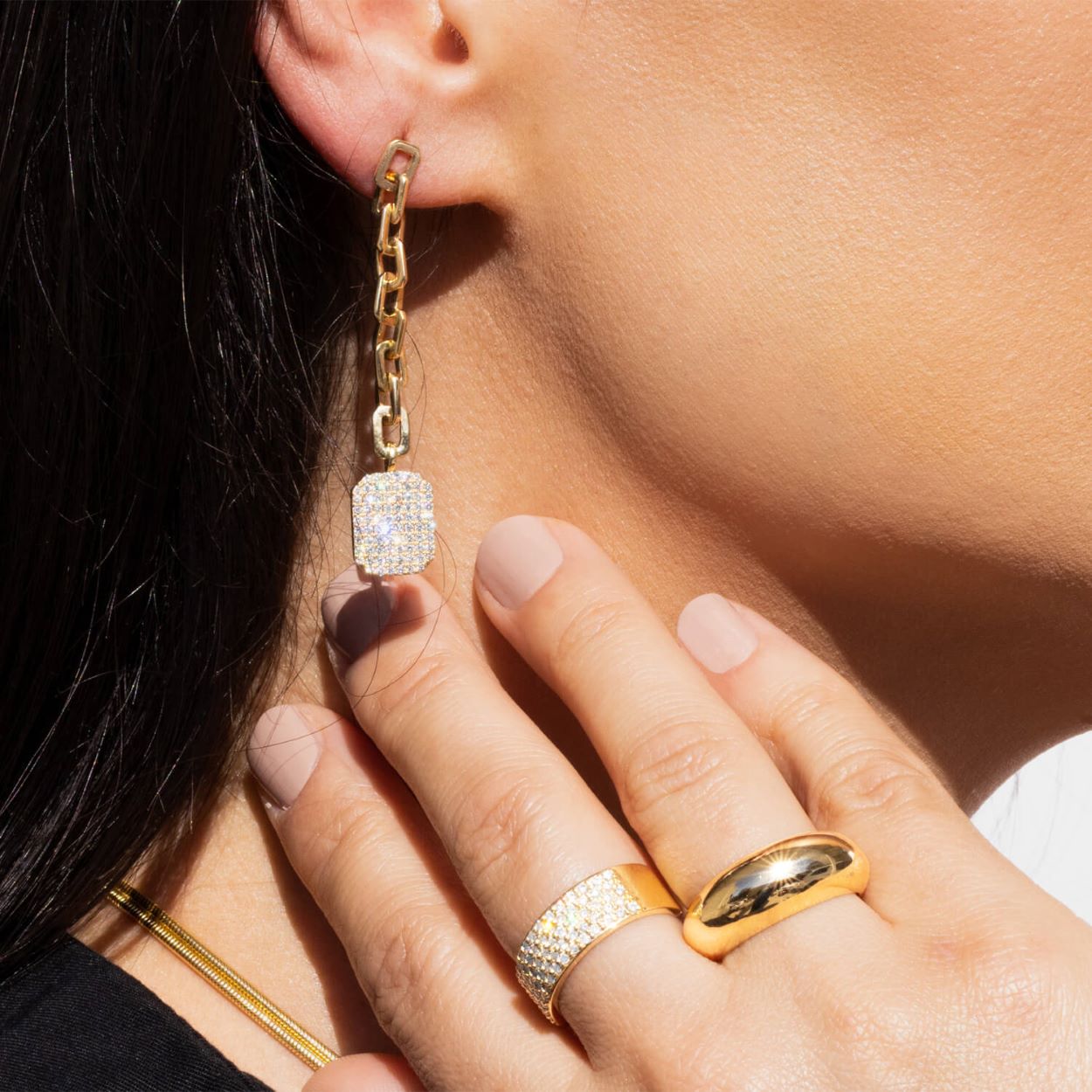 14k Gold Domed Band Ring