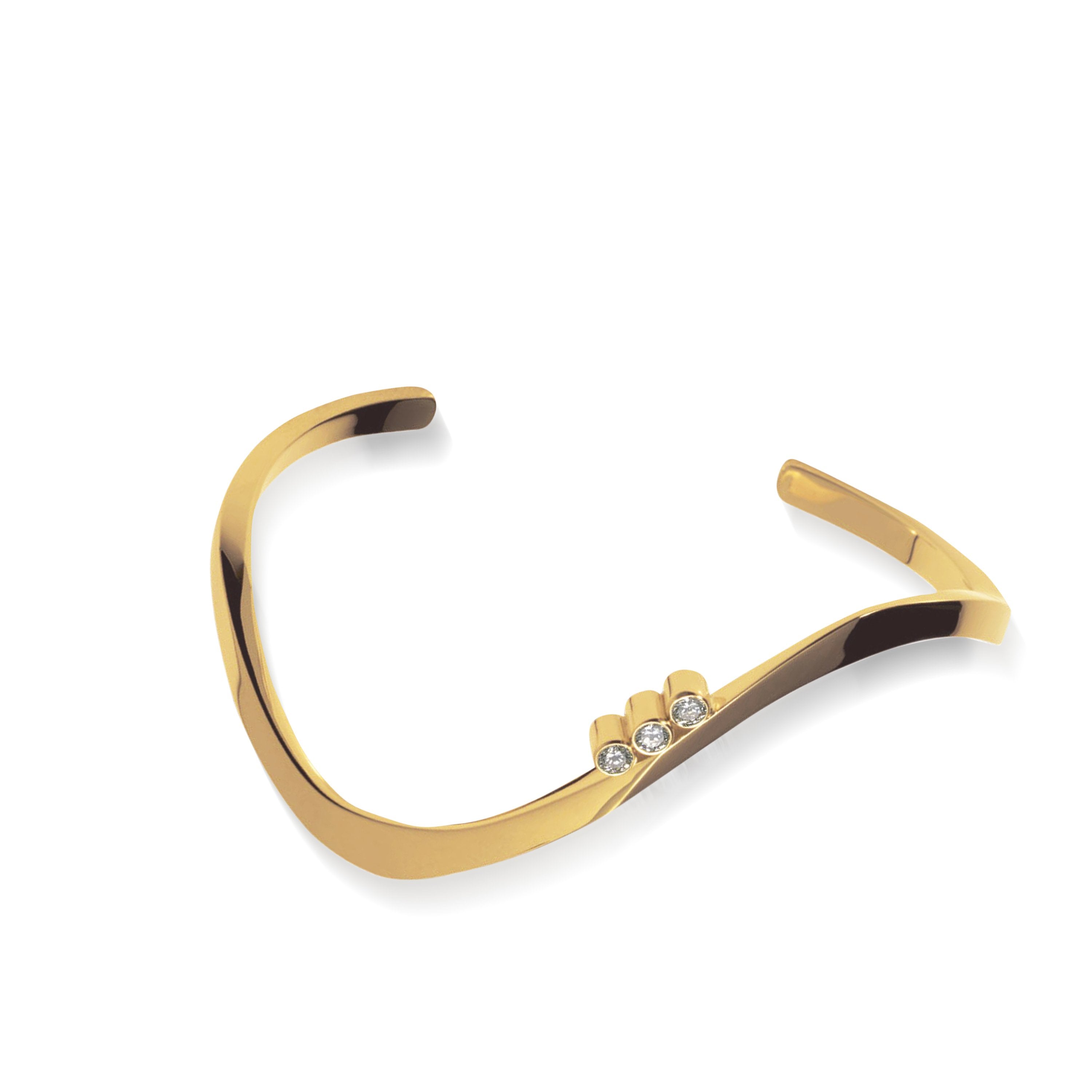 Christy Twist Diamond Cuff Bracelet
