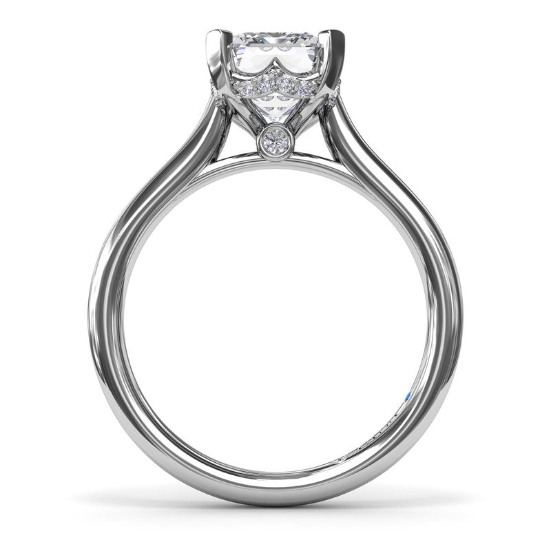 Timeless Hidden Halo Diamond Engagement Ring S4150 - TBird