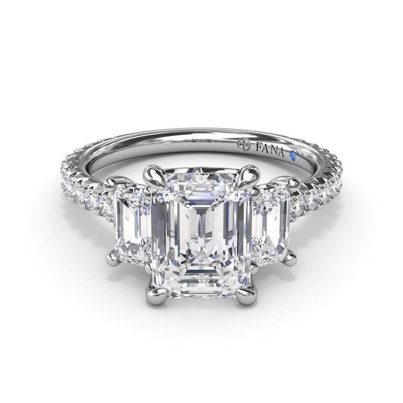 Three Stone Beauty Diamond Engagement Ring S4158 - TBird