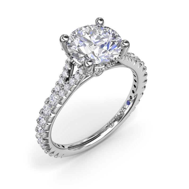 Split Shank Diamond Engagement Ring S4189 - TBird