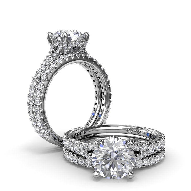 Split Shank Diamond Engagement Ring S4189 - TBird