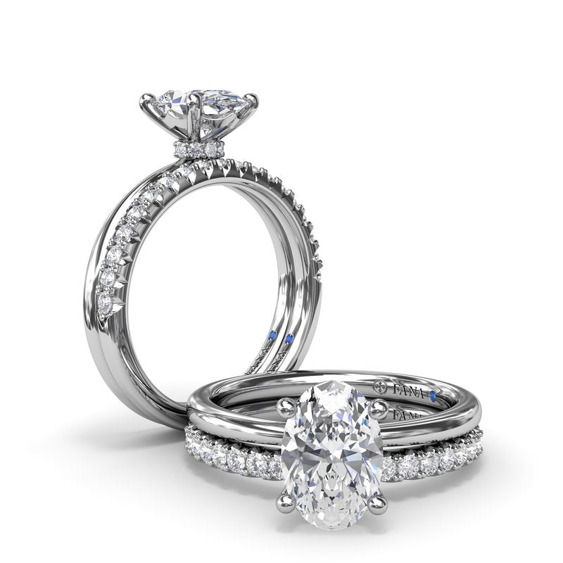 Hidden Halo Engagement Ring S4195 - TBird