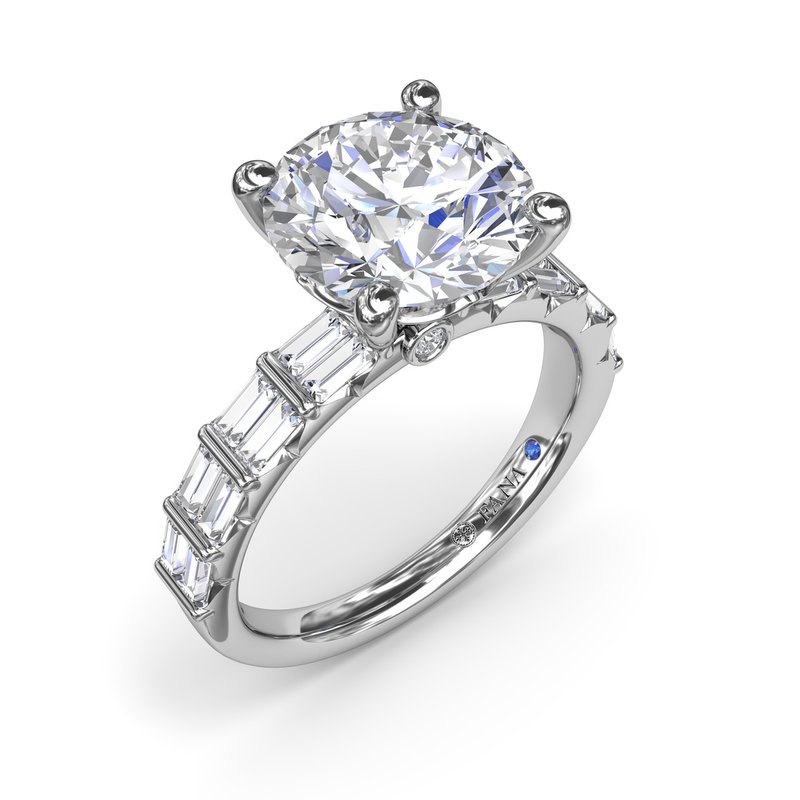 Beautiful Baguette Diamond Engagement Ring S4222 - TBird