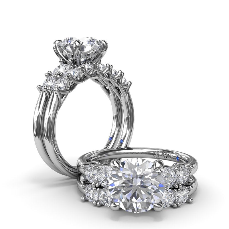 Double Side Stone Engagement Ring S4240 - TBird