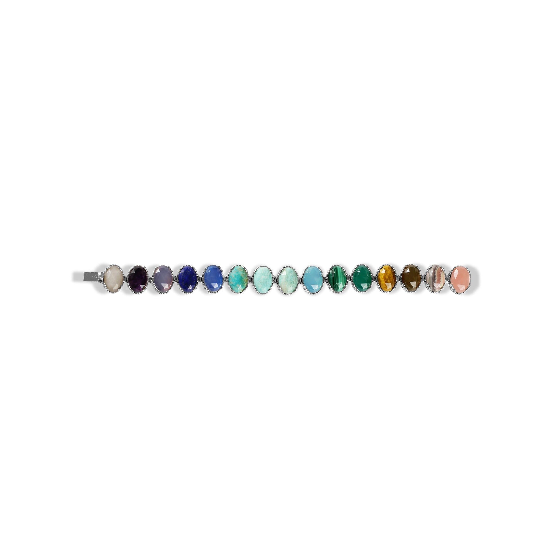 garden-of-stephen-amethyst-lapis-chrysocolla-turquoise-amazonite-malachite-agate-vessonite-moonstone-tiger-eye-cognac-quartz-sunstone-carnelian-rhodochrosite-and-guava-quartz-bracelet-in-sterling-silver