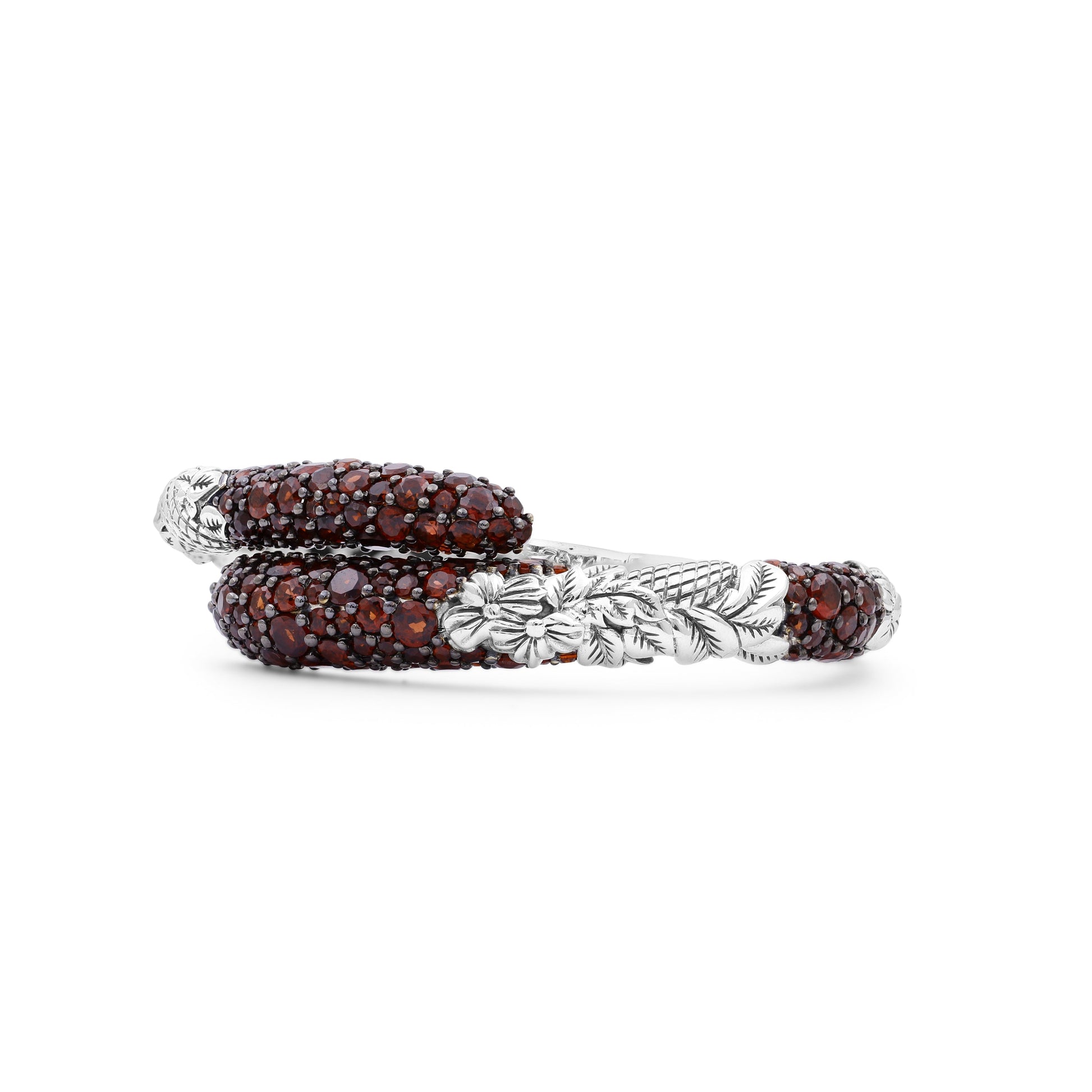 garden-of-stephen-faceted-garnet-open-and-close-bangle-in-sterling-silver