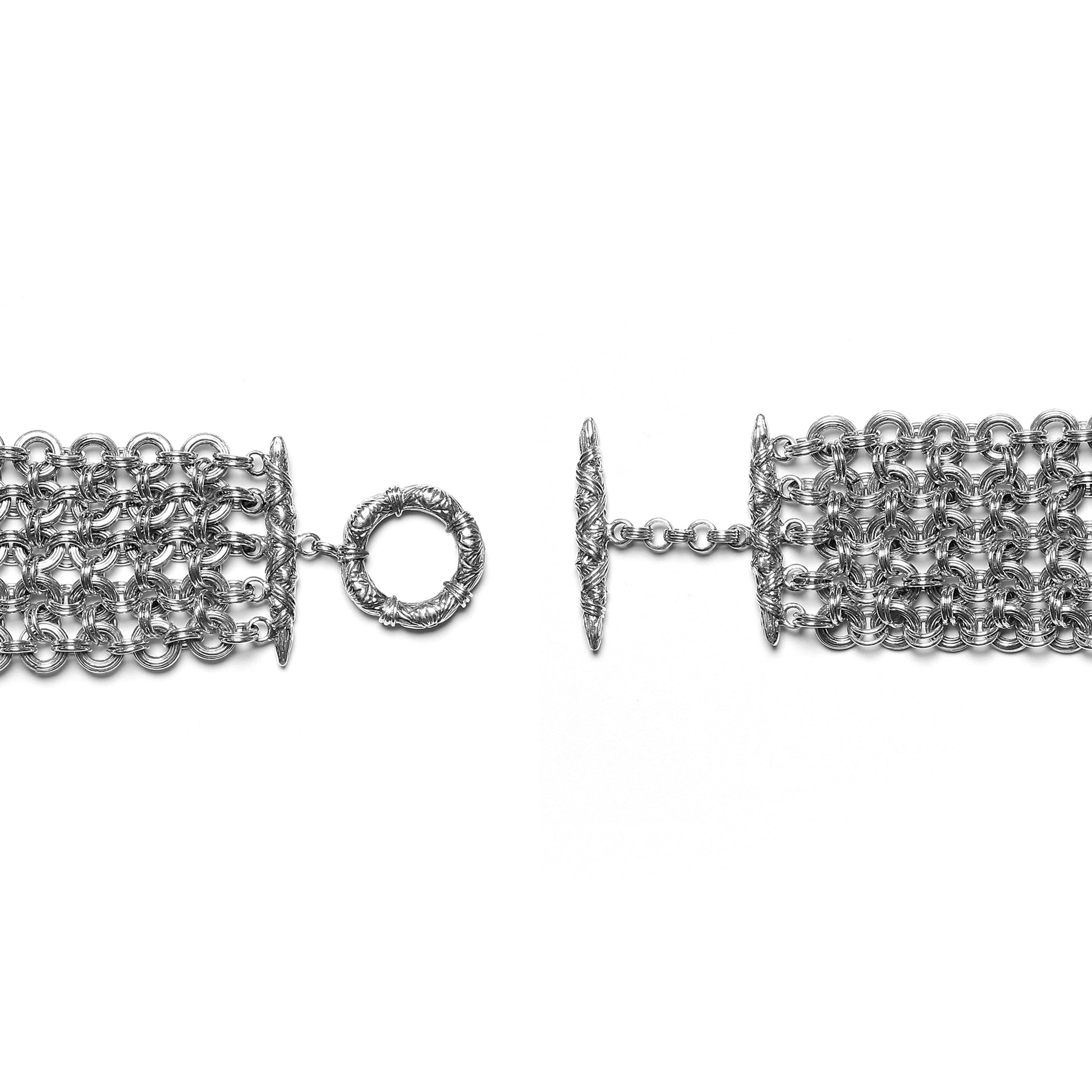 orogento-6-strand-hand-weave-sterling-silver-bracelet