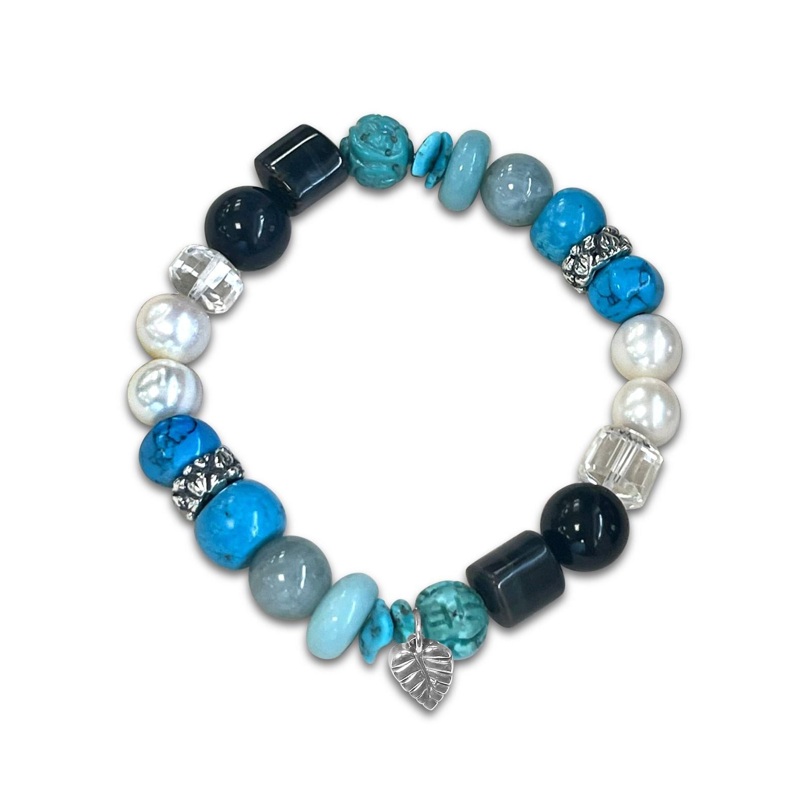 terraquatic-turquoise-aquamarine-aventurine-tiger-eye-onyx-natural-quartz-pearl-and-magnesite-slip-on-bracelet-in-sterling-silver