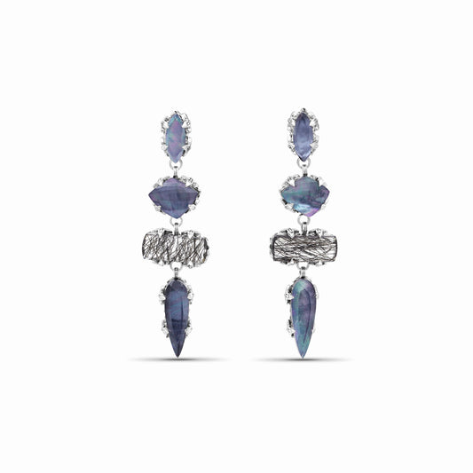garden-of-stephen-natural-quartz-mother-of-pearl-black-hair-rutilated-quartz-black-agate-dangle-earrings-in-sterling-silver