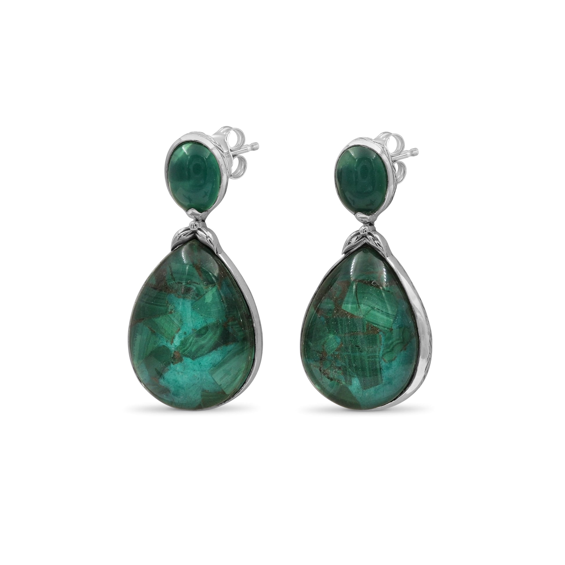 garden-of-stephen-natural-quartz-green-agate-and-malachite-mosaic-earring-in-sterling-silver