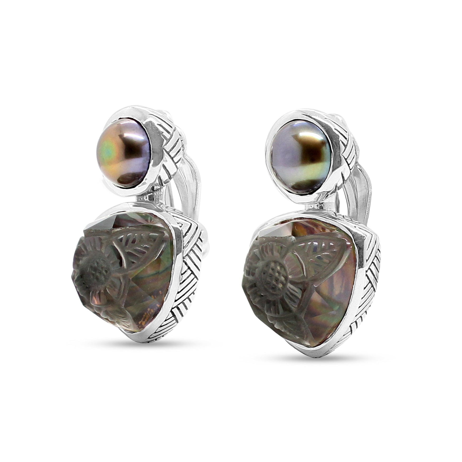 carventurous-peacock-pearl-hand-carved-natural-quartz-and-mother-of-pearl-clip-earrings-in-sterling-silver