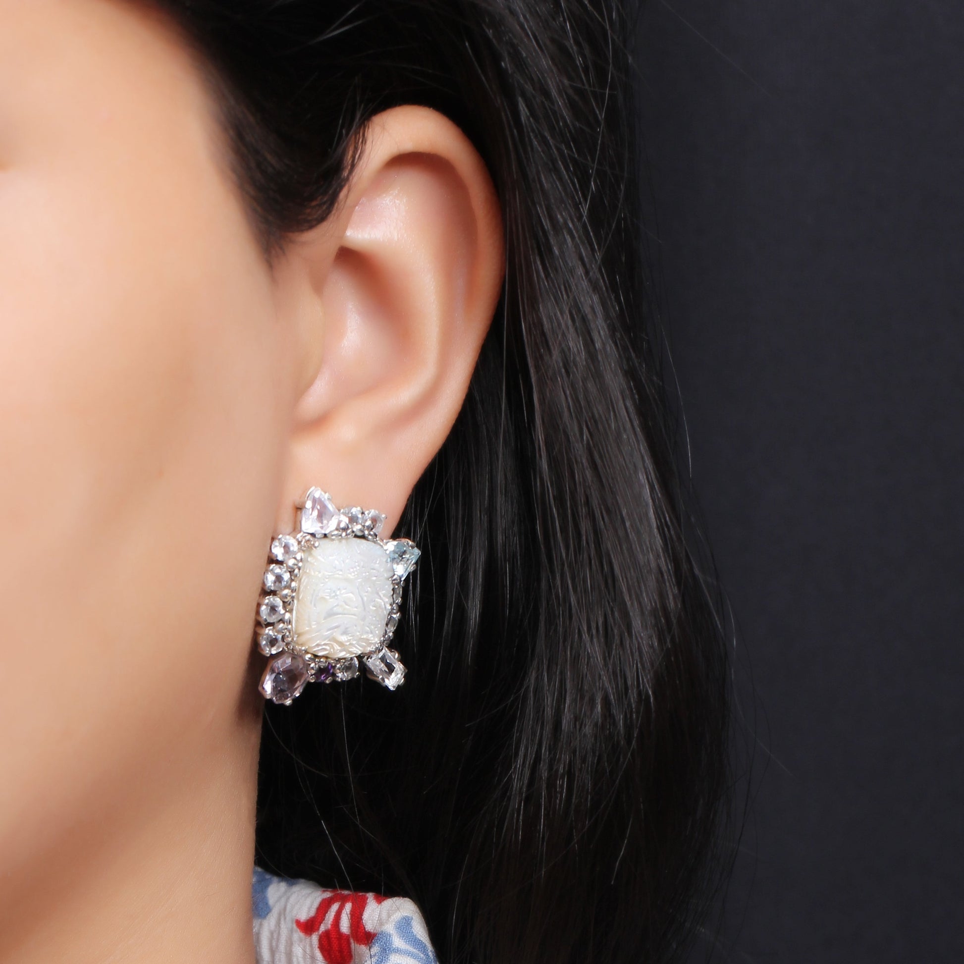 carventurous-hand-carved-mother-of-pearl-lavender-moon-quartz-amethyst-blue-and-white-topaz-earrings-in-sterling-silver