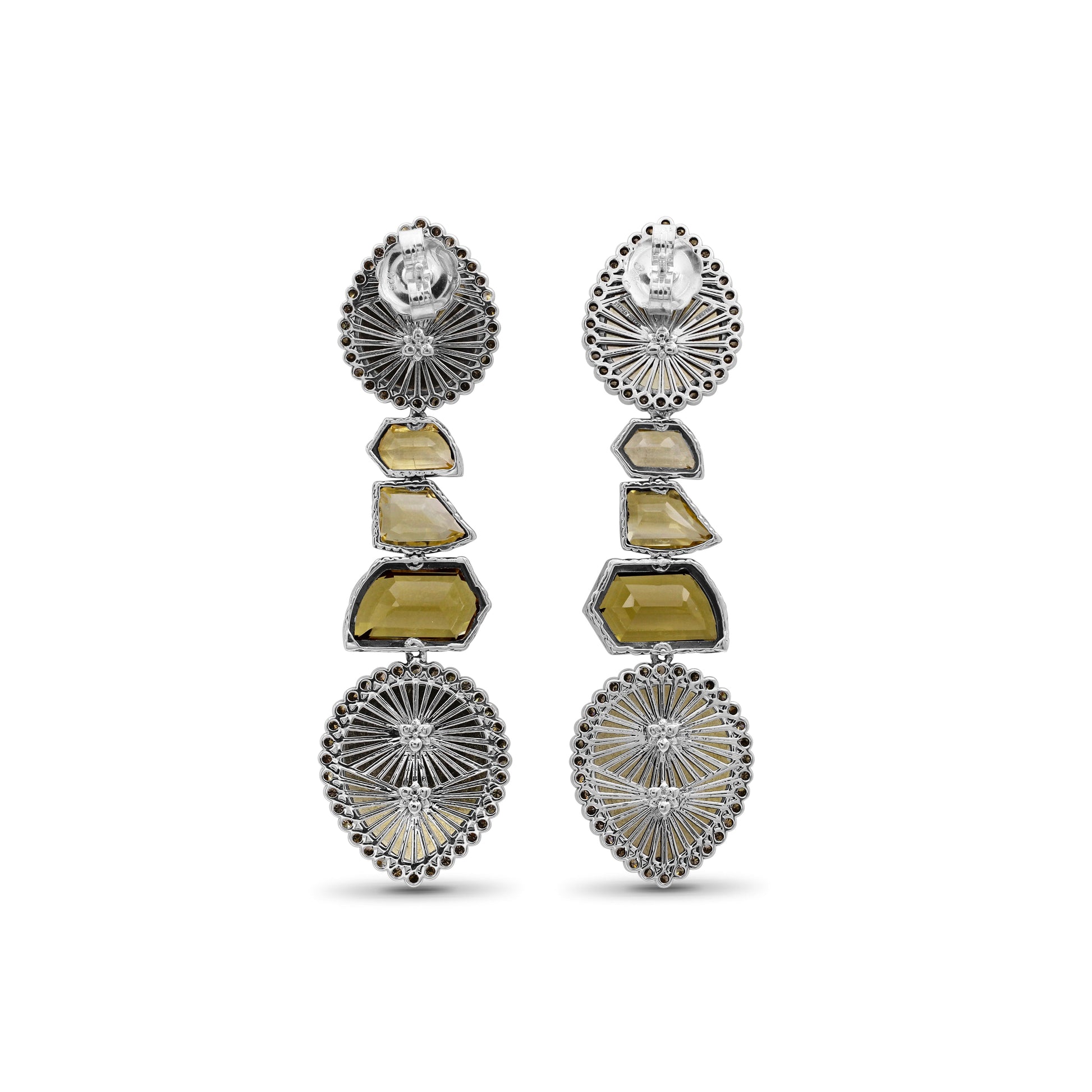 carventurous-internally-carved-natural-quartz-gold-lining-and-citrine-earring-in-sterling-silver-with-champagne-diamonds-and-18k-gold-flowers