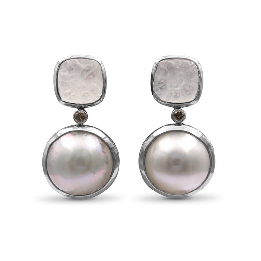 carventurous-hand-carved-natural-quartz-mother-of-pearl-agate-mabe-pearl-and-champagne-diamond-earring-in-sterling-silver