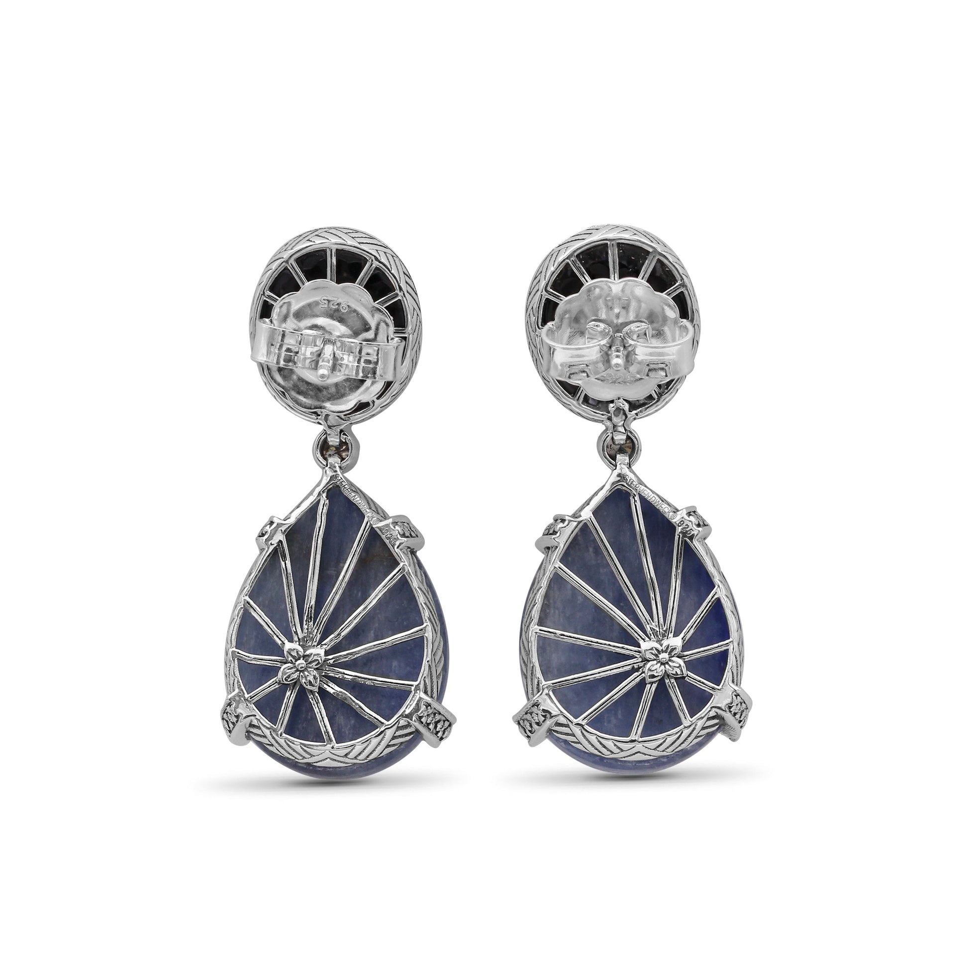 carventurous-hand-carved-agate-cameo-7-5ct-kyanite-44ct-and-champagne-diamond-0-20ct-earring-in-sterling-silver