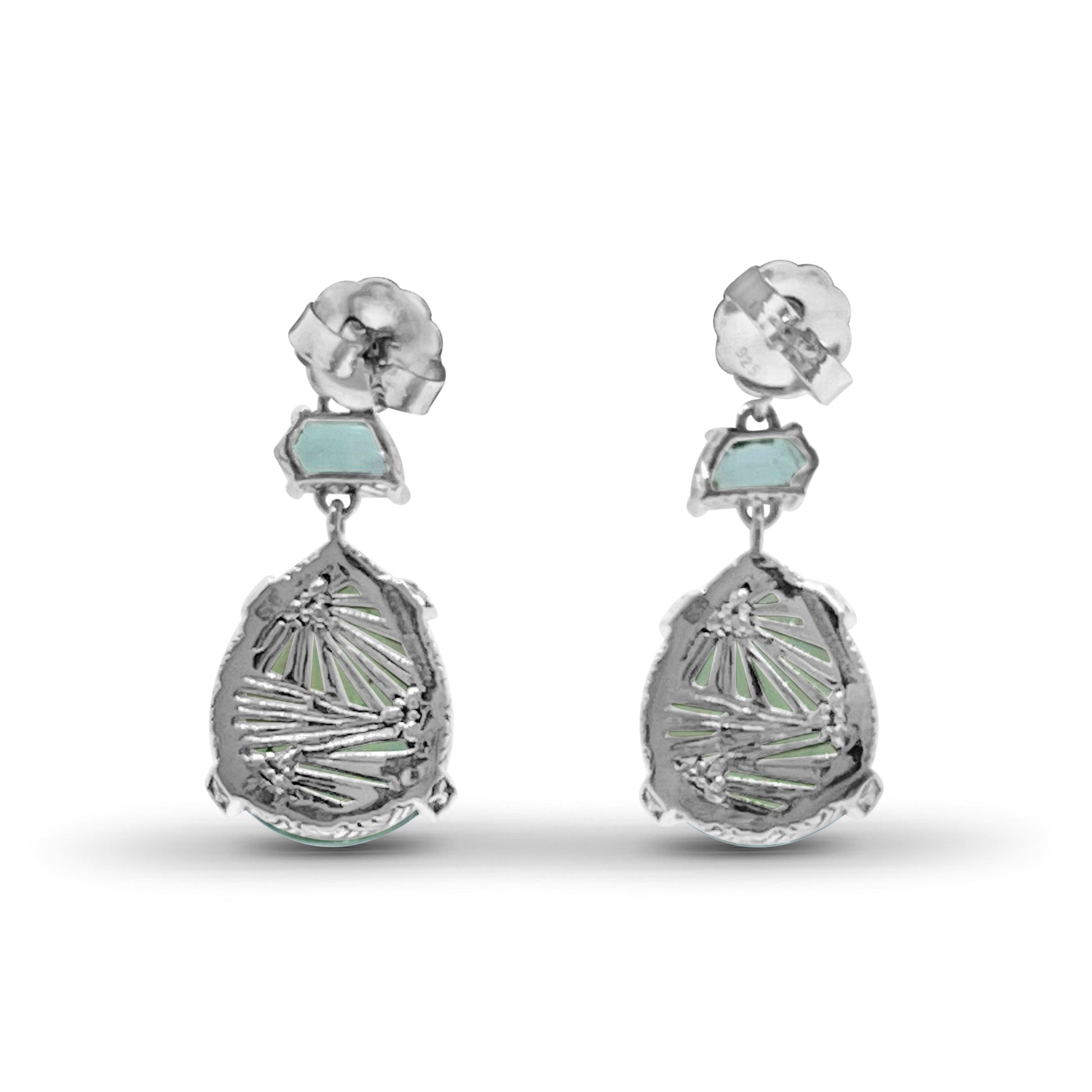 galactical-green-prasiolite-natural-quartz-mother-of-pearl-and-green-serpentine-jade-earrings-in-sterling-silver