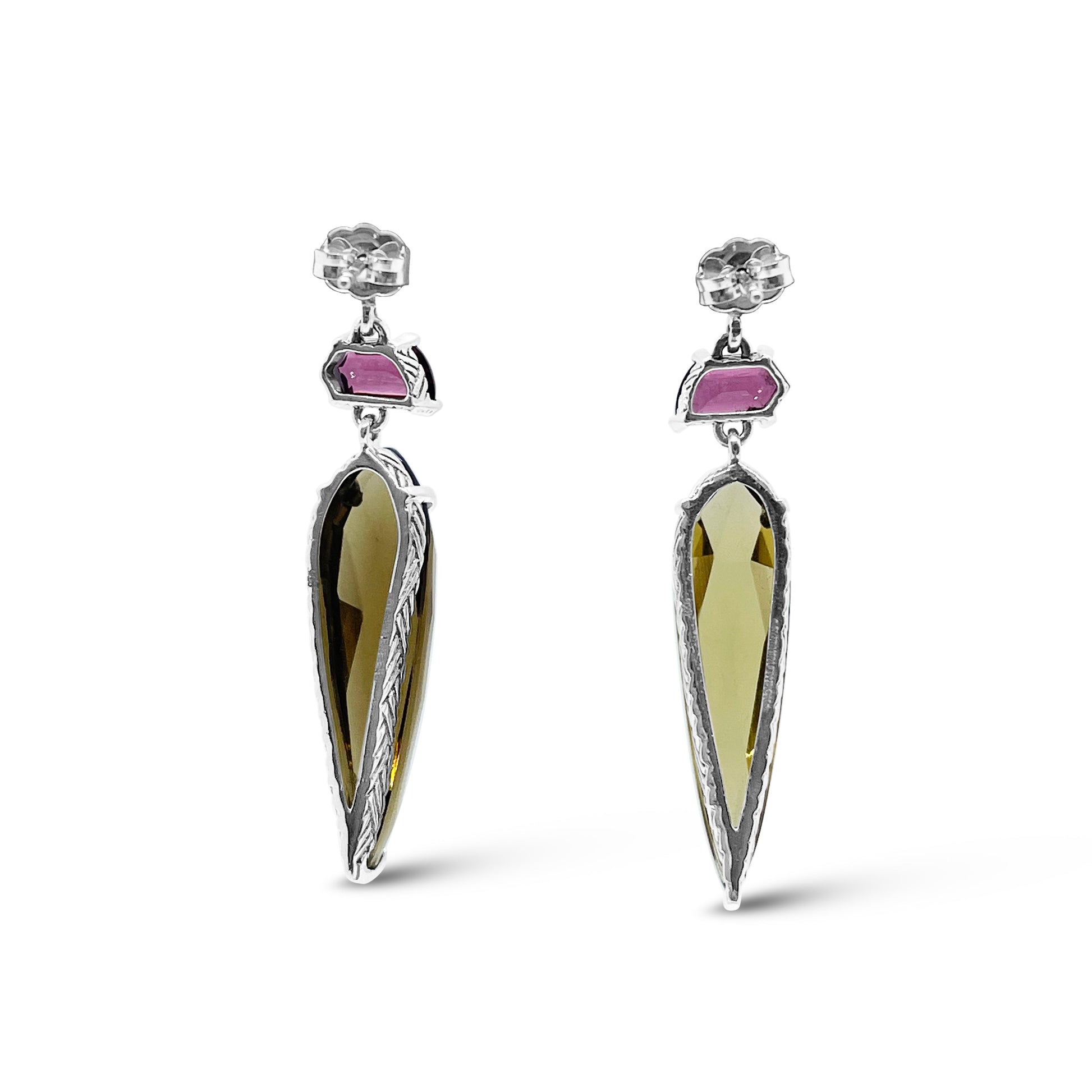 galactical-rhodolite-garnet-cognac-quartz-earrings-in-sterling-silver