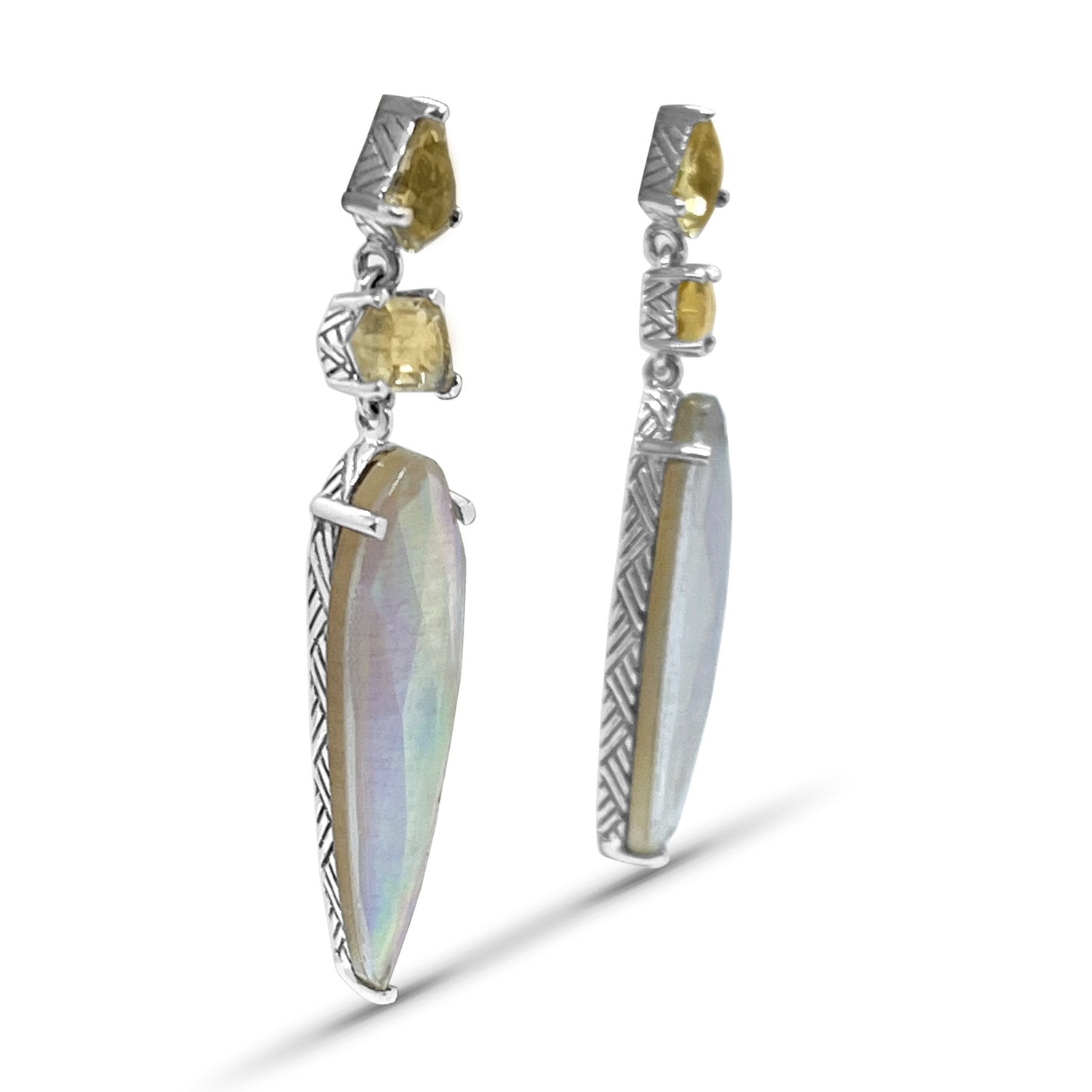 galactical-champagne-and-natural-quartz-mother-of-pearl-and-sunstone-earrings-in-sterling-silver