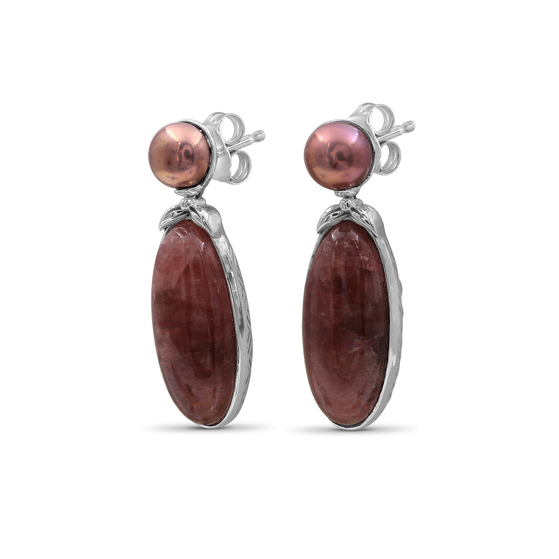 terraquatic-pearl-and-rhodochrosite-earring-in-sterling-silver