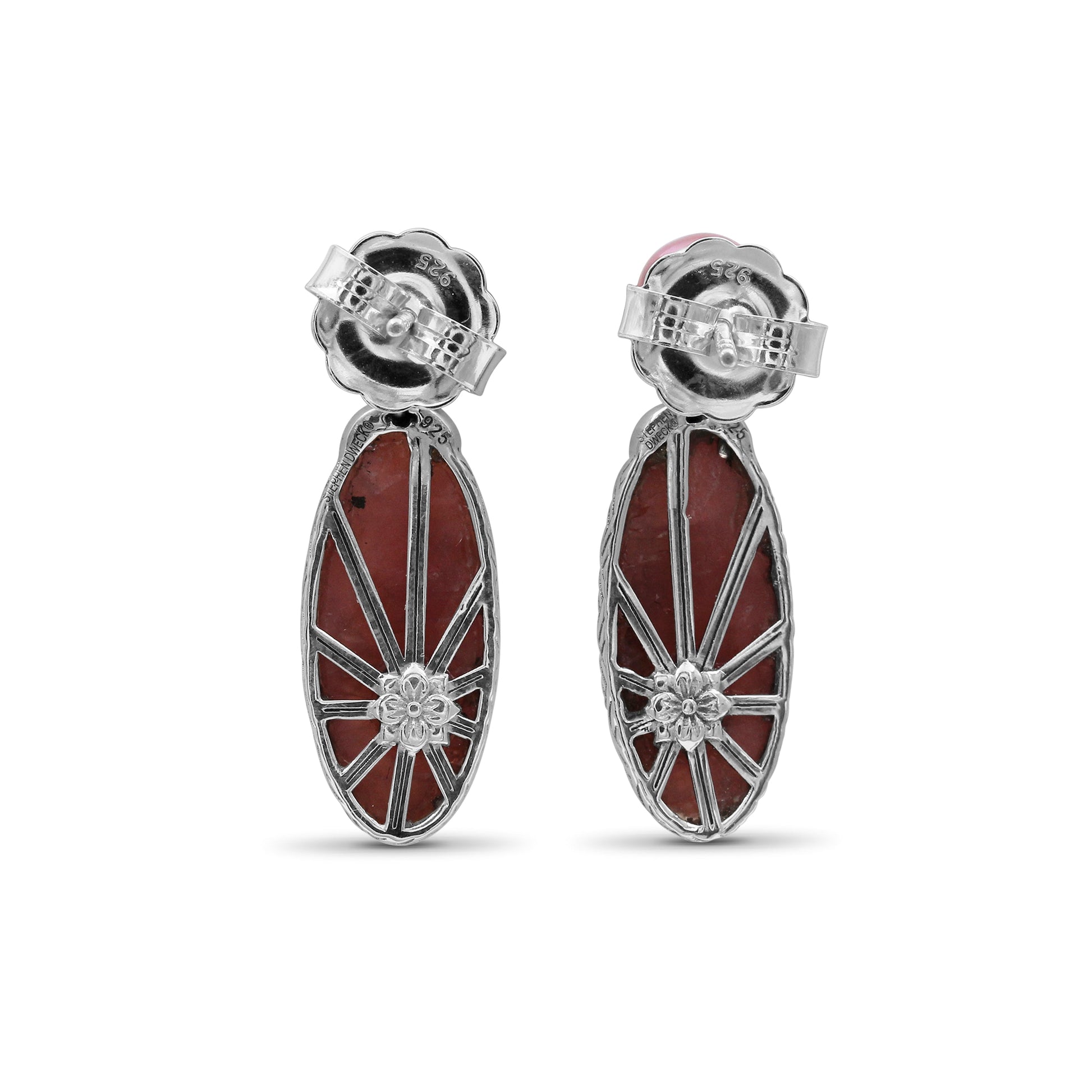 terraquatic-pearl-and-rhodochrosite-earring-in-sterling-silver