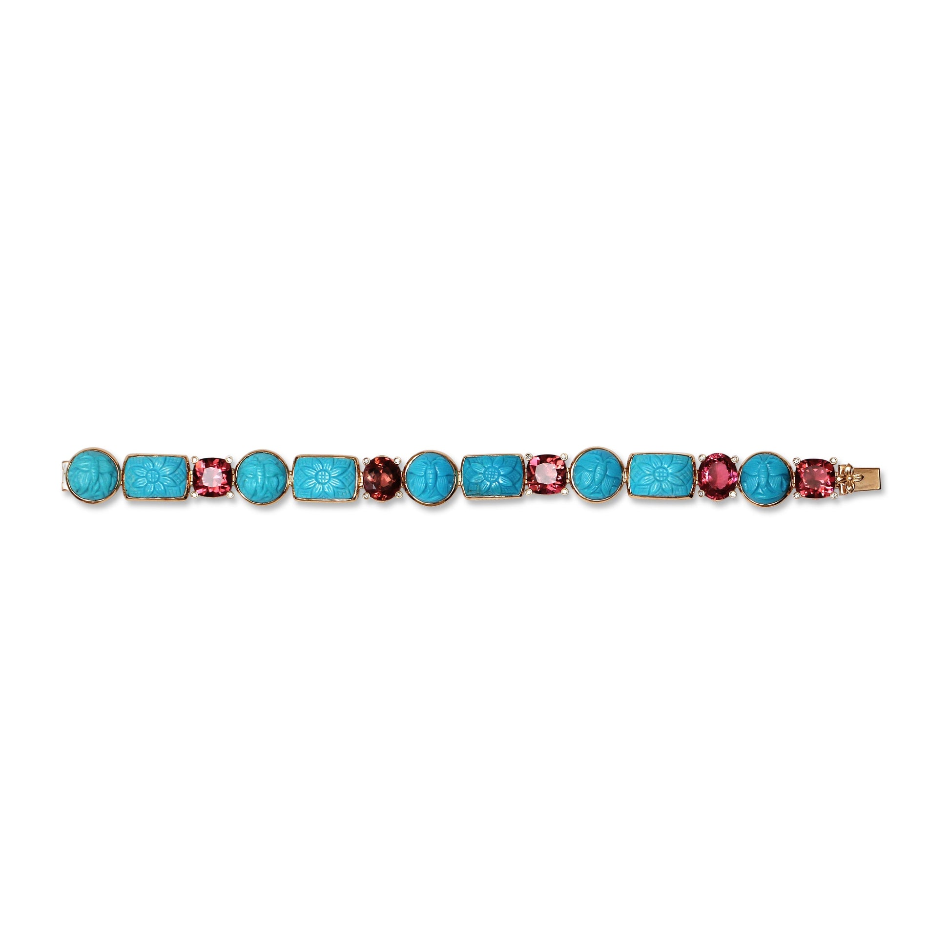 luxury-hand-carved-turquoise-73-3ct-pink-tourmaline-23-4ct-and-diamond-0-20ct-bracelet-in-18k-gold