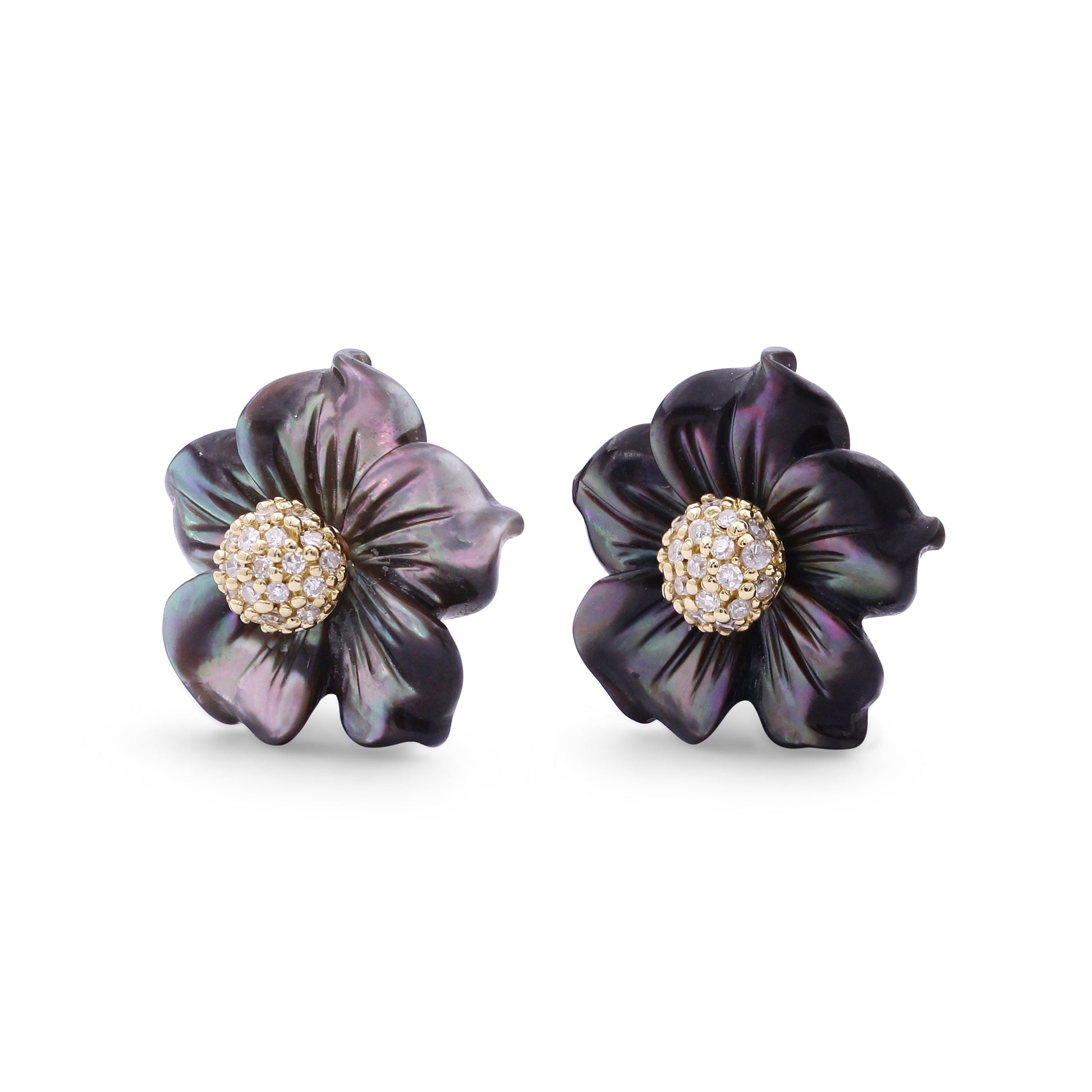 luxury-hand-carved-dark-champagne-mother-of-pearl-and-diamond-earring-in-18k-yellow-gold