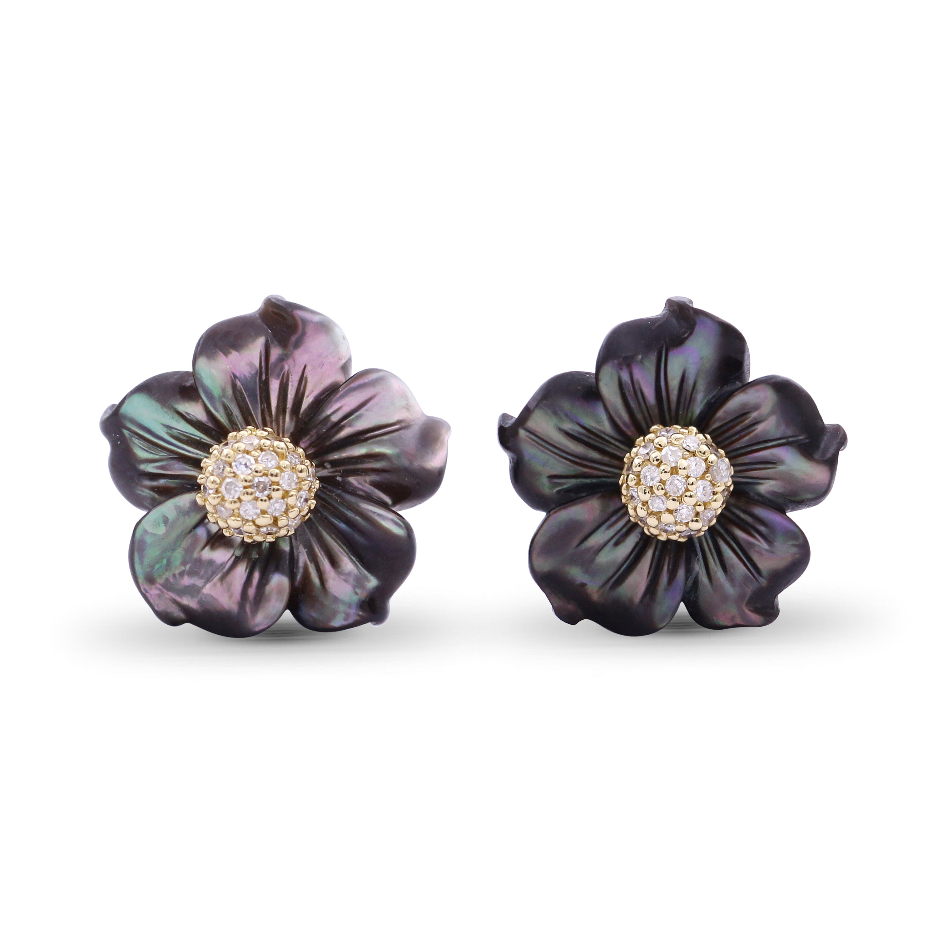 luxury-hand-carved-dark-champagne-mother-of-pearl-and-diamond-earring-in-18k-yellow-gold