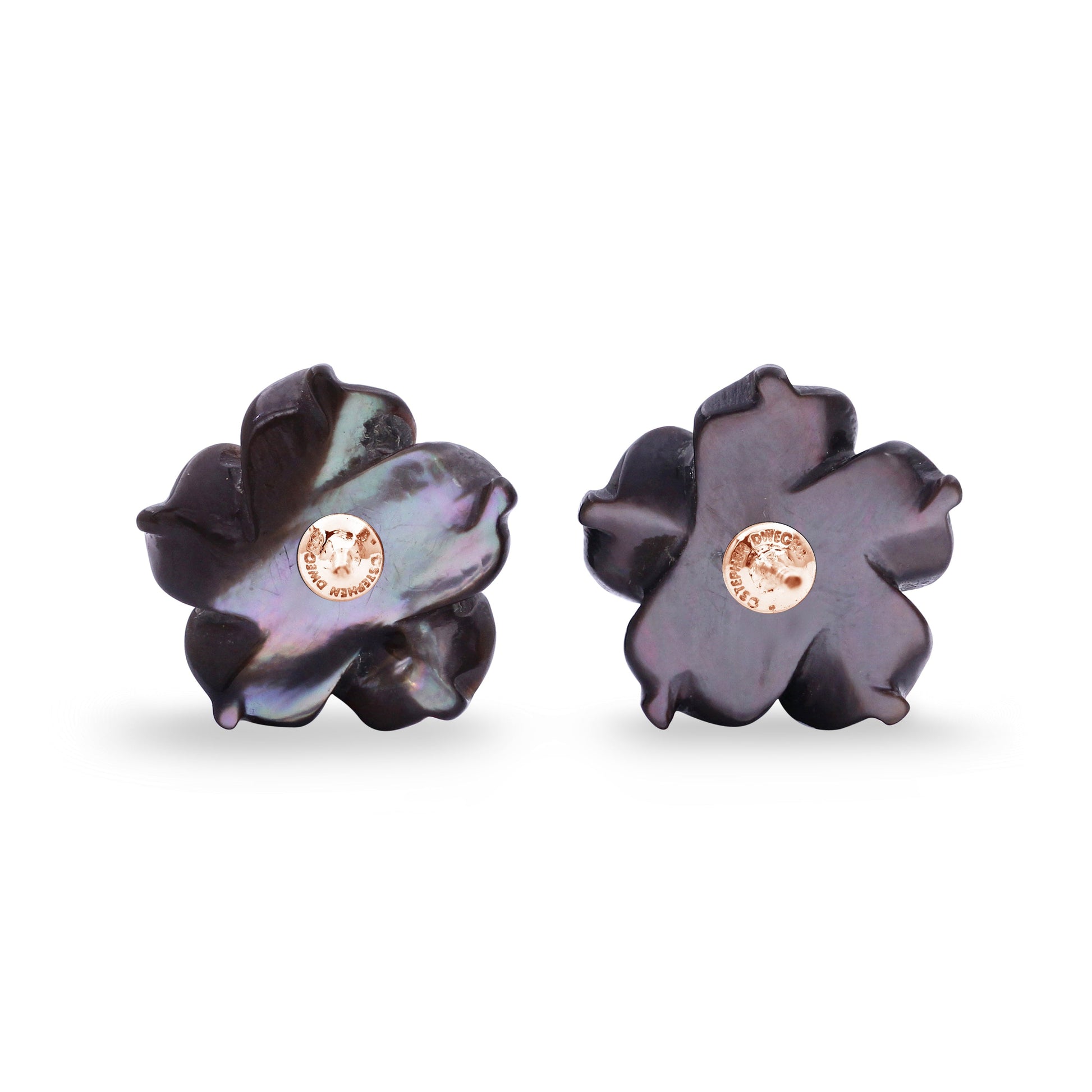 luxury-hand-carved-dark-champagne-mother-of-pearl-and-diamond-earrings-in-18k-rose-gold