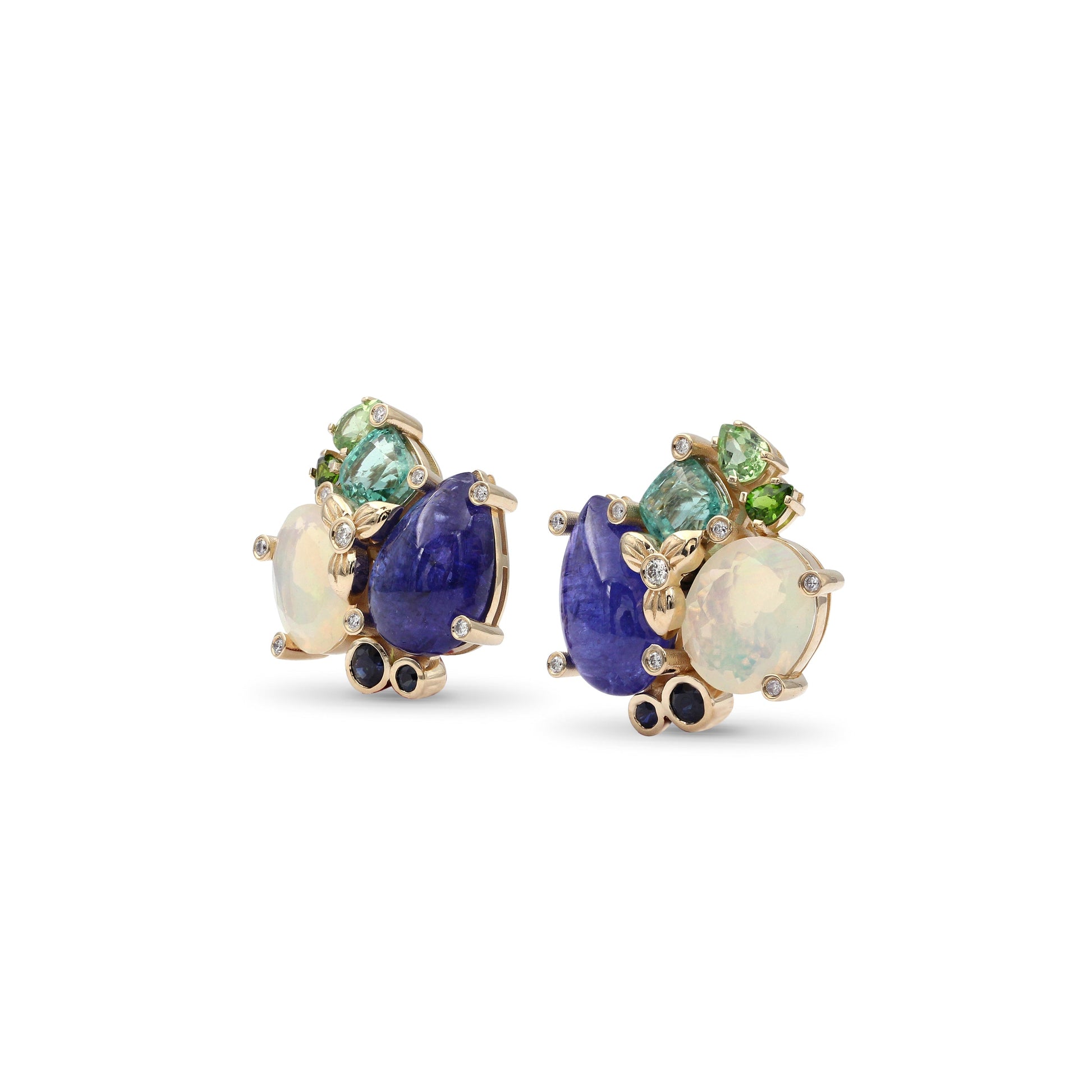 luxury-tanzanite-15-5ct-emerald-3-1ct-opal-4-4ct-blue-sapphire-tsavorite-chrome-diopside-and-diamond-0-20ct-earring-in-18k-gold