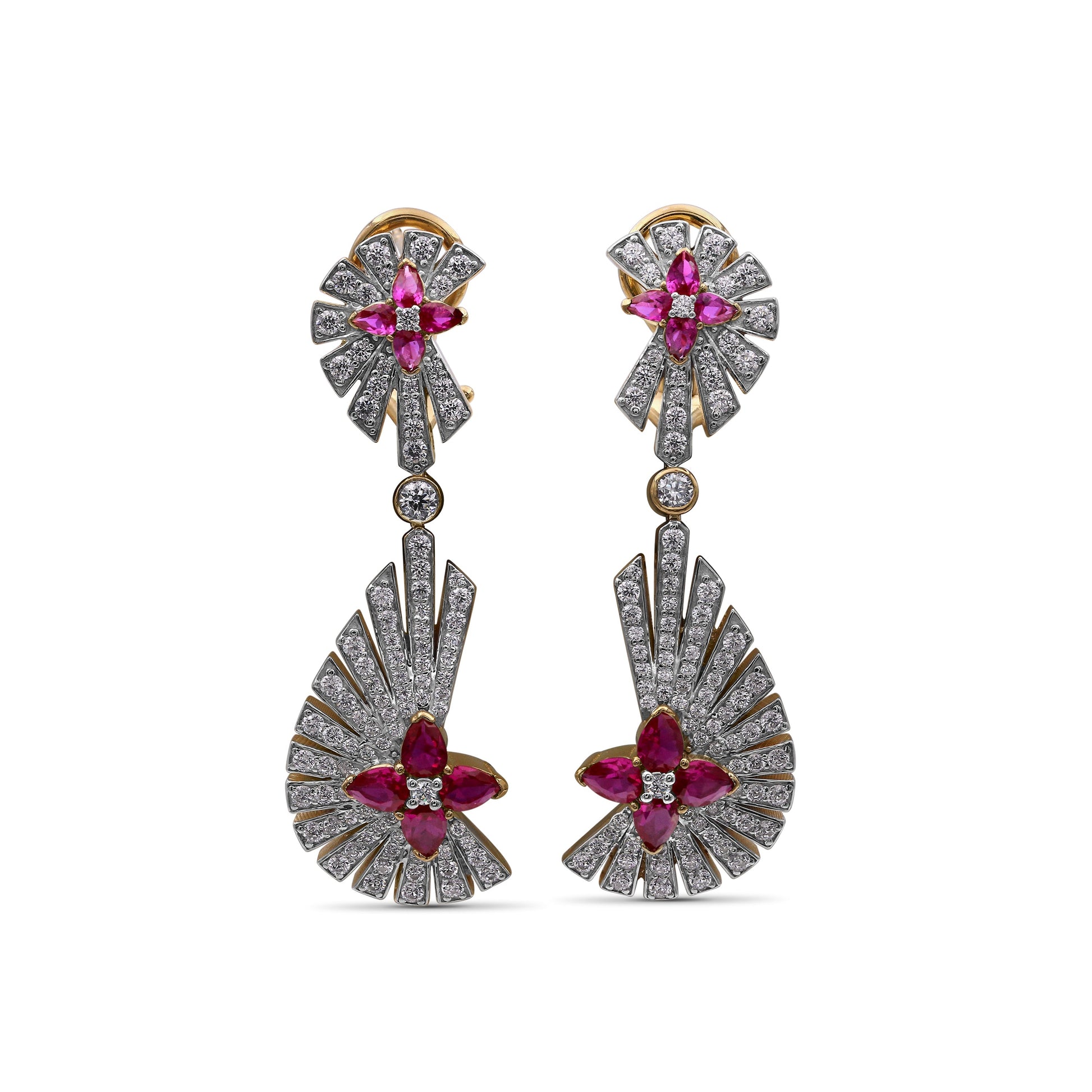 sunray-ruby-2-20ct-and-diamond-2-05ct-earring-in-18k-gold