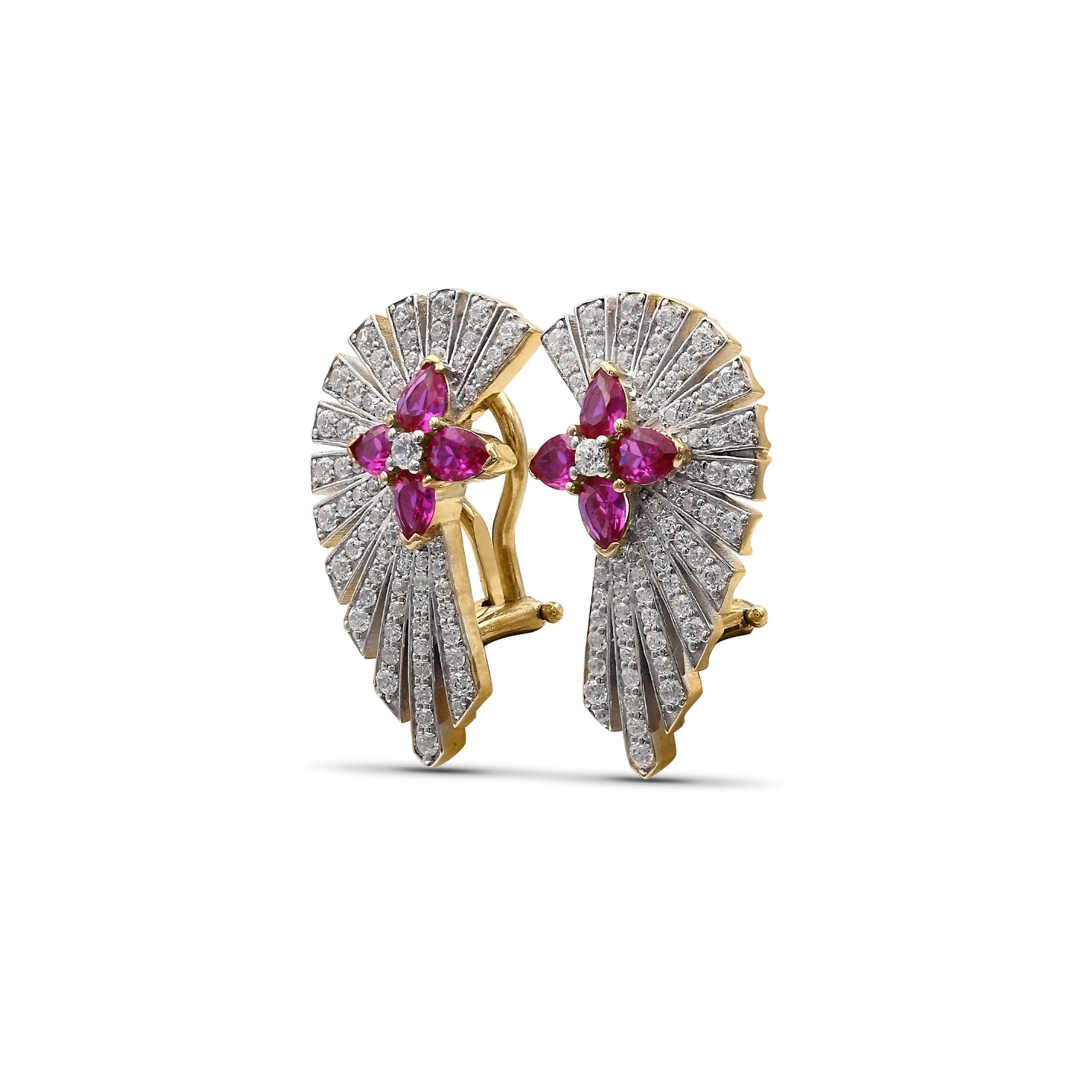 sunray-ruby-1-55ct-and-diamond-1-25ct-earring-in-18k-gold