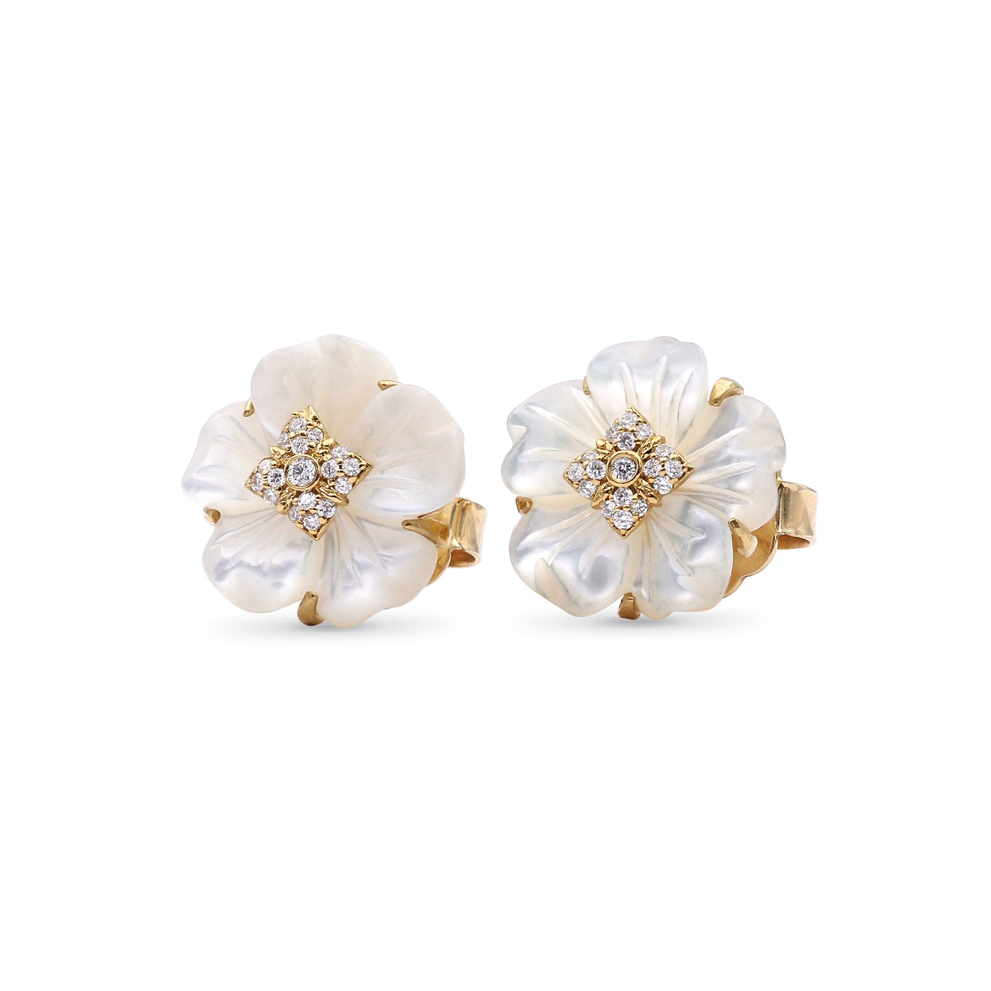 colorbloom-14mm-white-mother-of-pearl-flower-and-white-diamond-0-15ct-earring-in-18k-gold