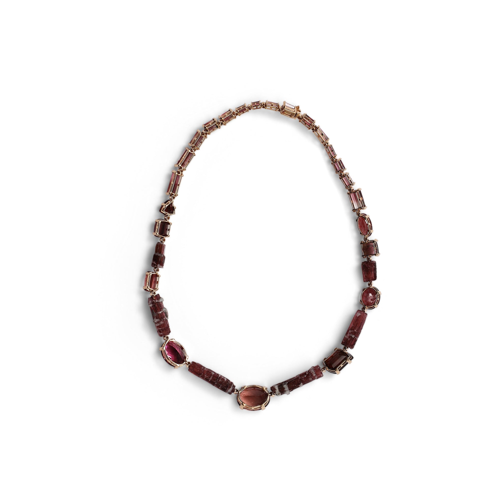 luxury-faceted-and-natural-formation-pink-tourmaline-and-diamond-0-90ct-necklace-in-18k-gold