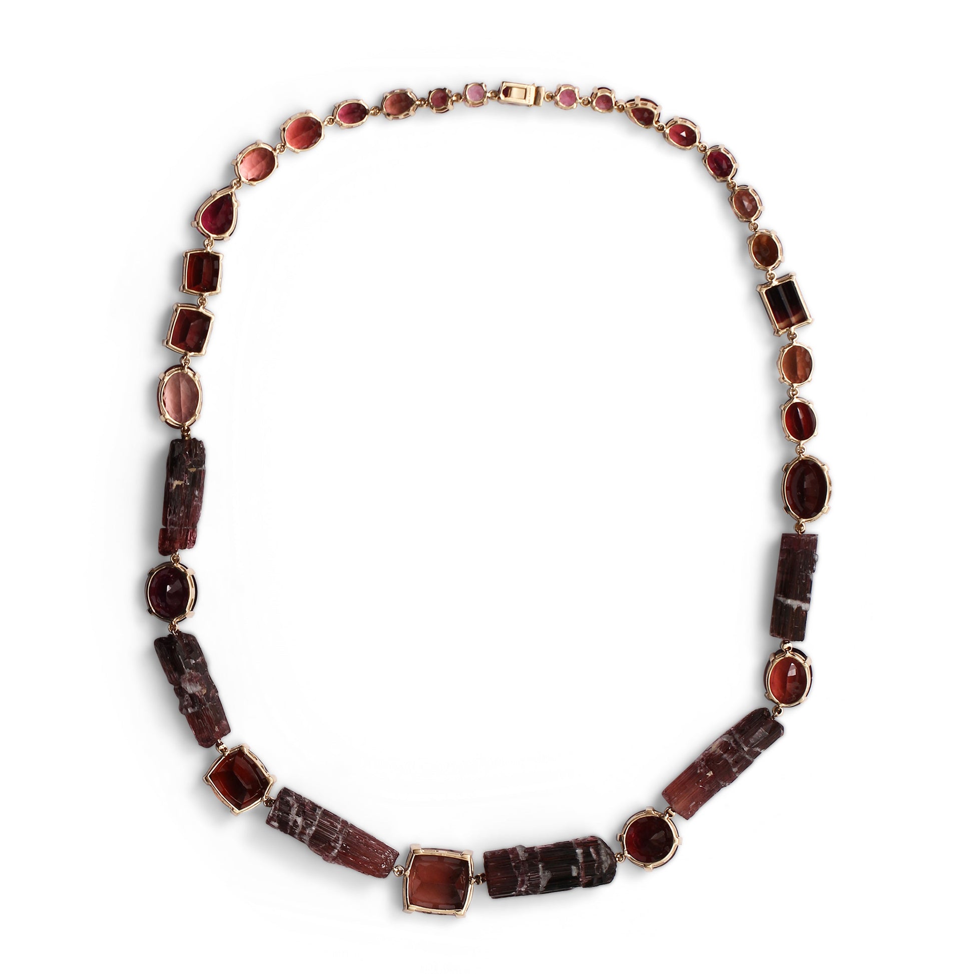 luxury-faceted-and-natural-formation-pink-tourmaline-300ct-and-diamond-1-00ct-necklace-in-18k-gold