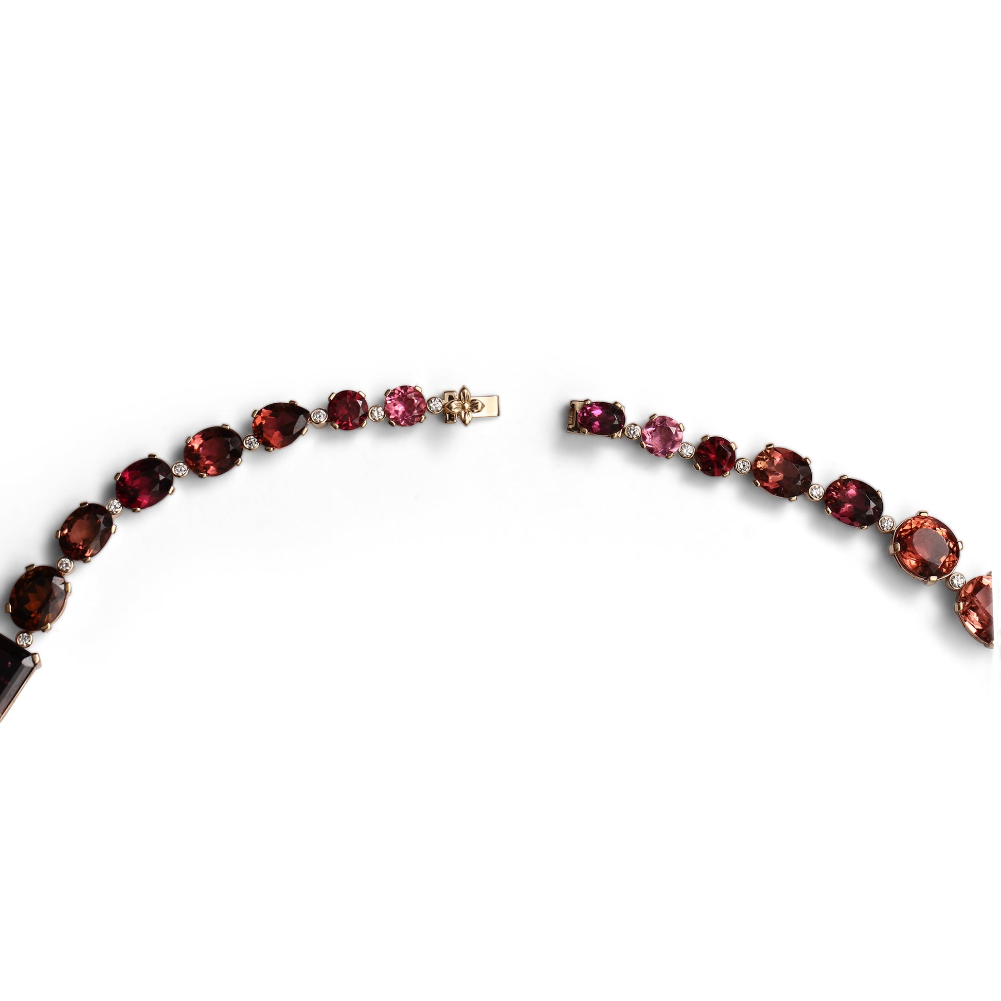 luxury-faceted-and-natural-formation-pink-tourmaline-300ct-and-diamond-1-00ct-necklace-in-18k-gold