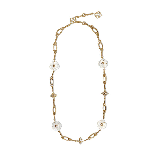 colorbloom-14mm-white-mother-of-pearl-flower-and-white-diamond-0-35ct-necklace-in-18k-gold