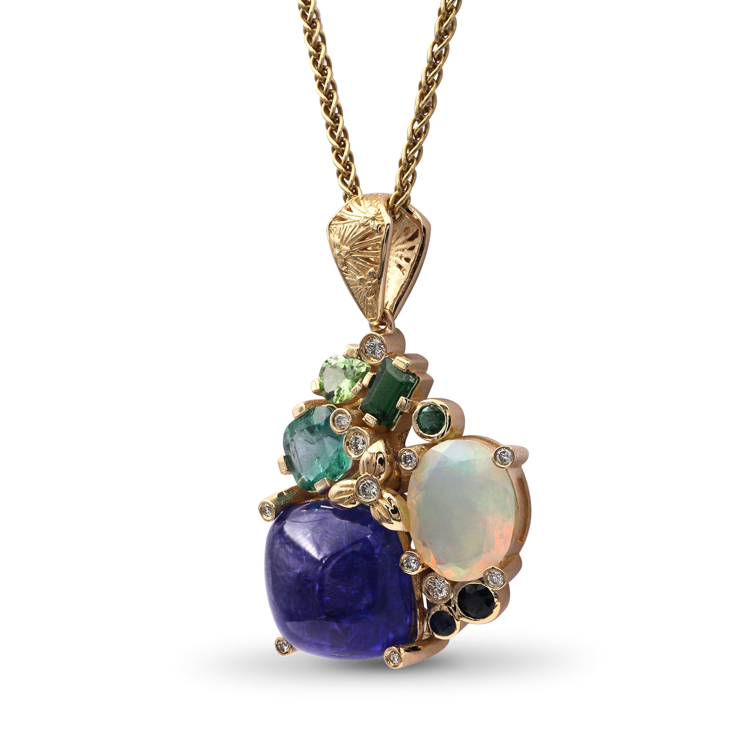 luxury-tanzanite-17-2ct-opal-2-75ct-emerald-1-3ct-blue-sapphire-tsavorite-chrome-diopide-and-diamond-0-20ct-pendant-in-18k-gold