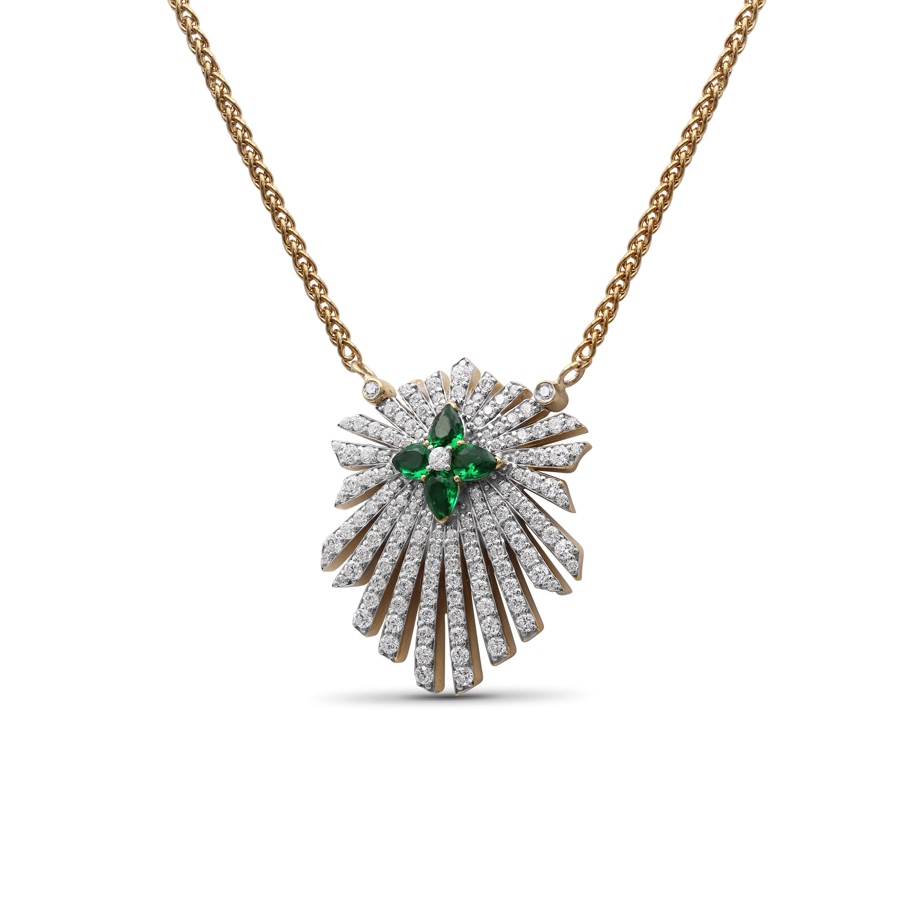 sunray-emerald-0-55ct-and-diamond-1-35ct-pendant-in-18k-gold