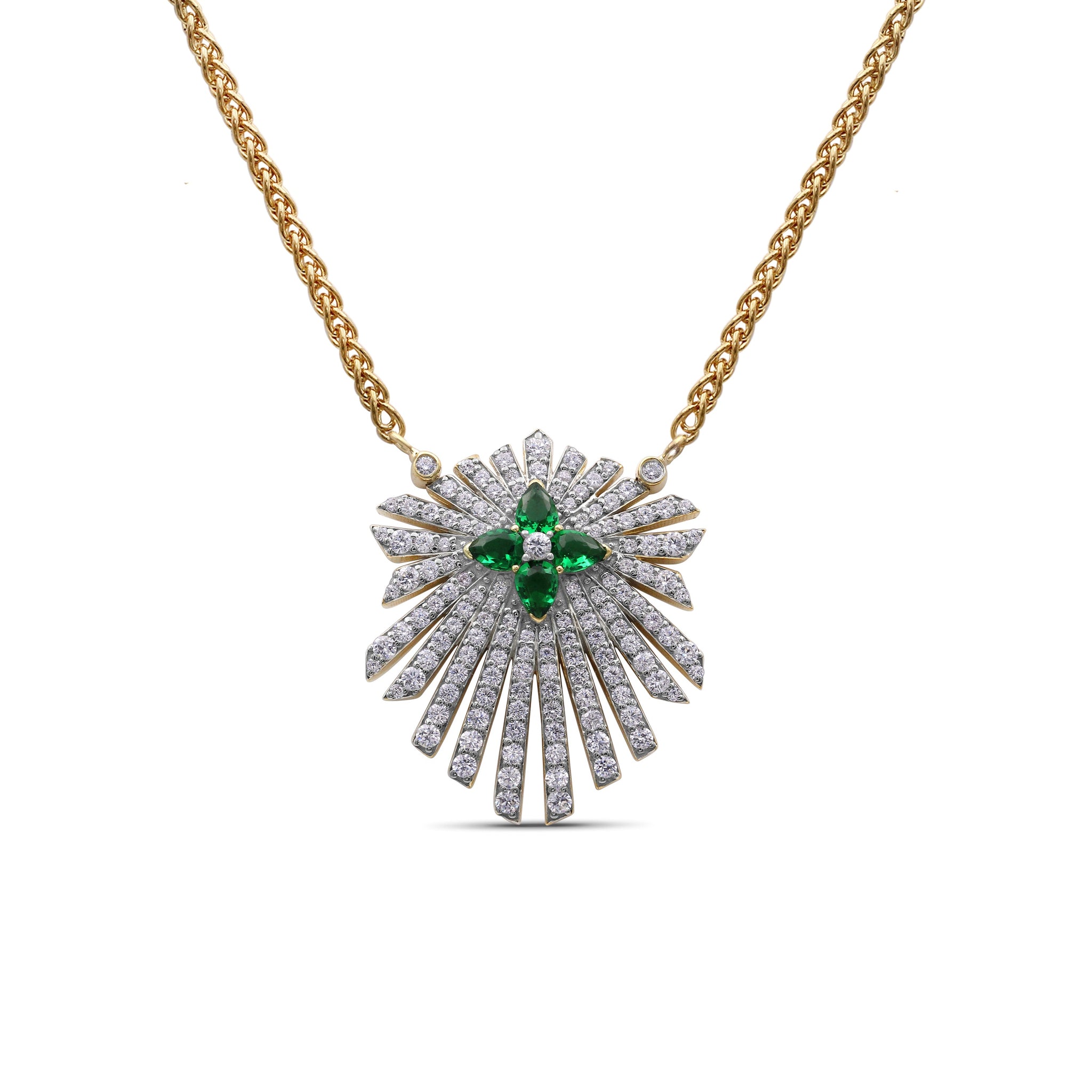 sunray-emerald-0-55ct-and-diamond-1-35ct-pendant-in-18k-gold