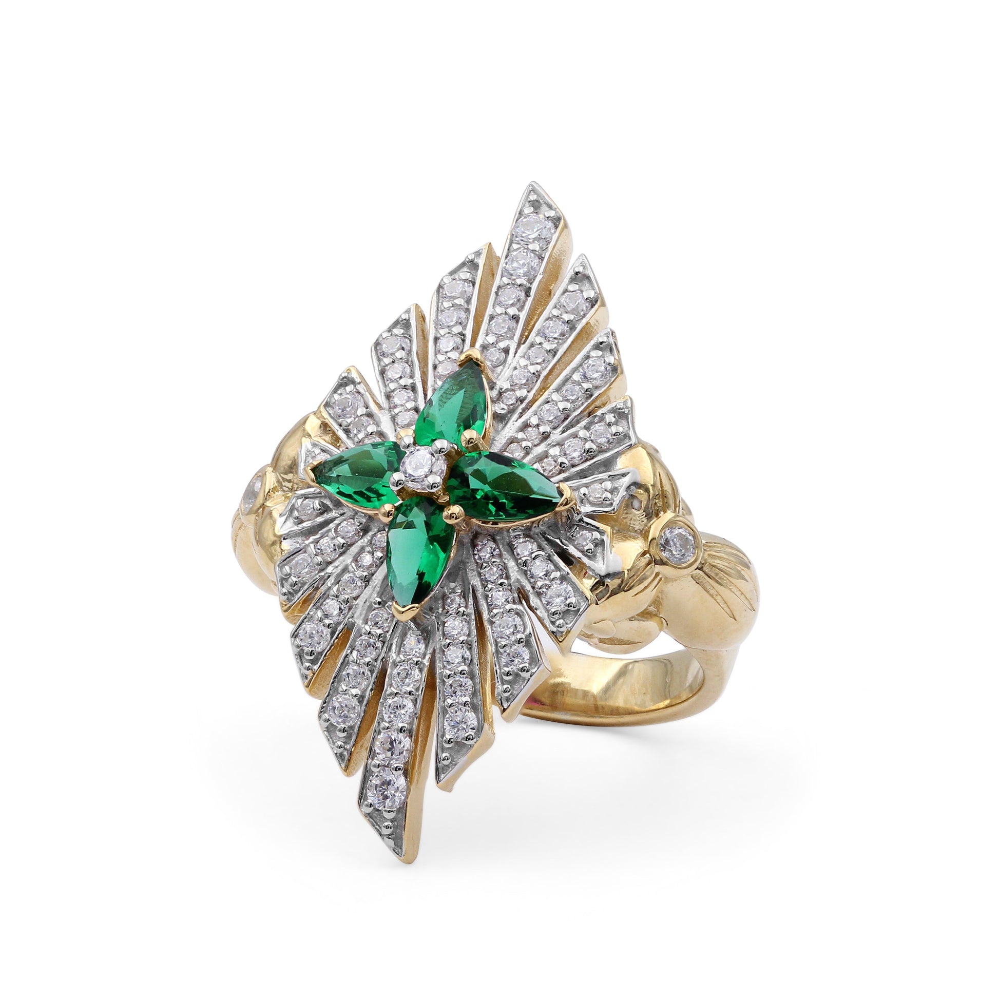 sunray-emerald-0-85ct-and-diamond-0-70ct-ring-in-18k-gold