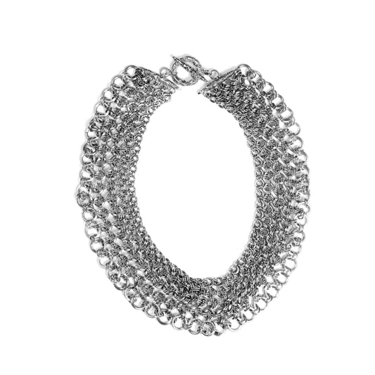 orogento-multi-strand-sterling-silver-necklace