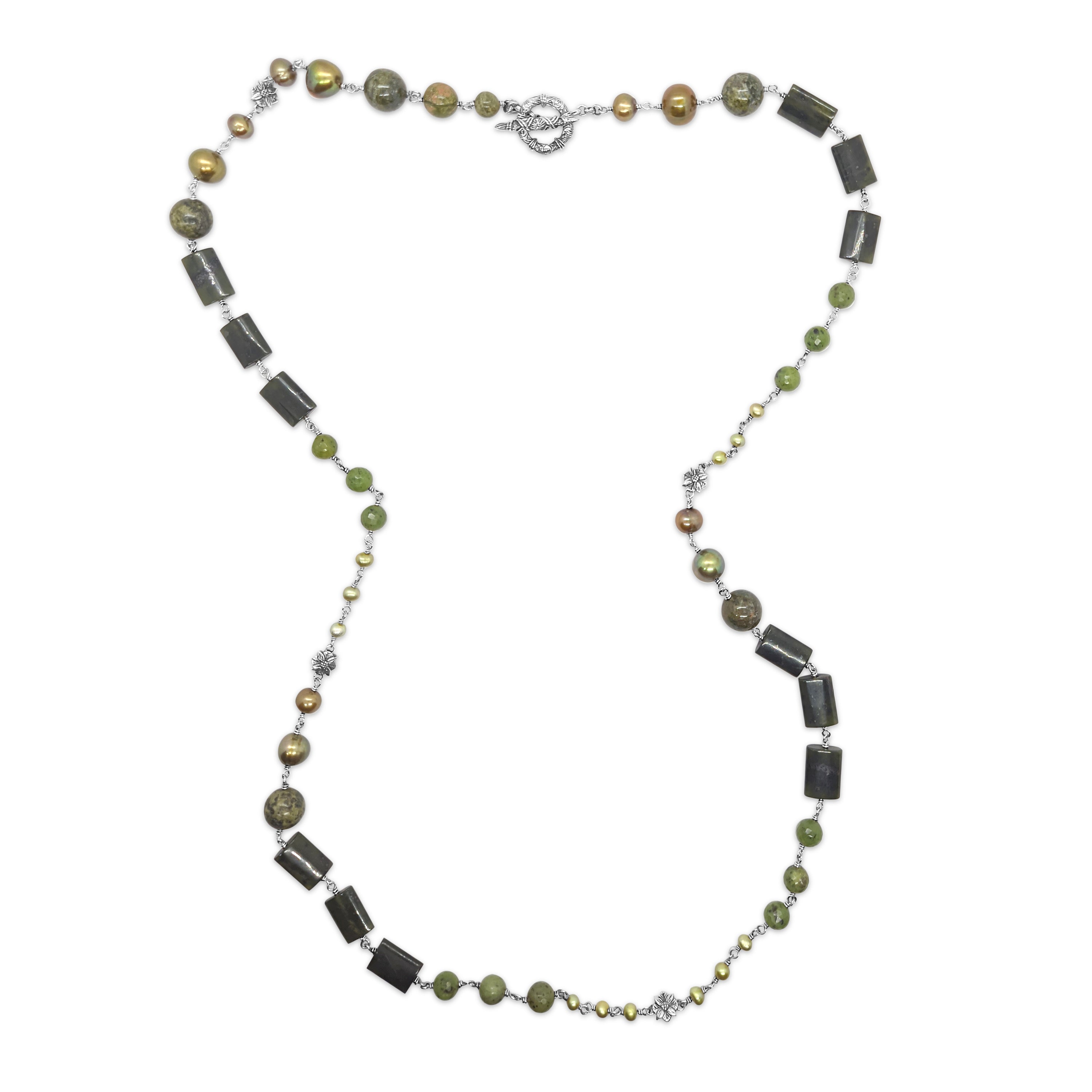 terraquatic-multi-size-multi-stones-necklace-in-sterling-silver