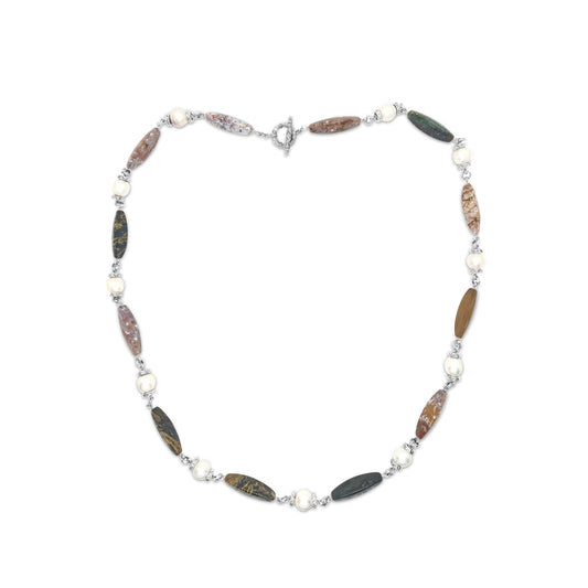 terraquatic-necklace-of-multihued-ocean-jasper-interspersed-with-white-baroque-pearls-sterling-silver-clasp