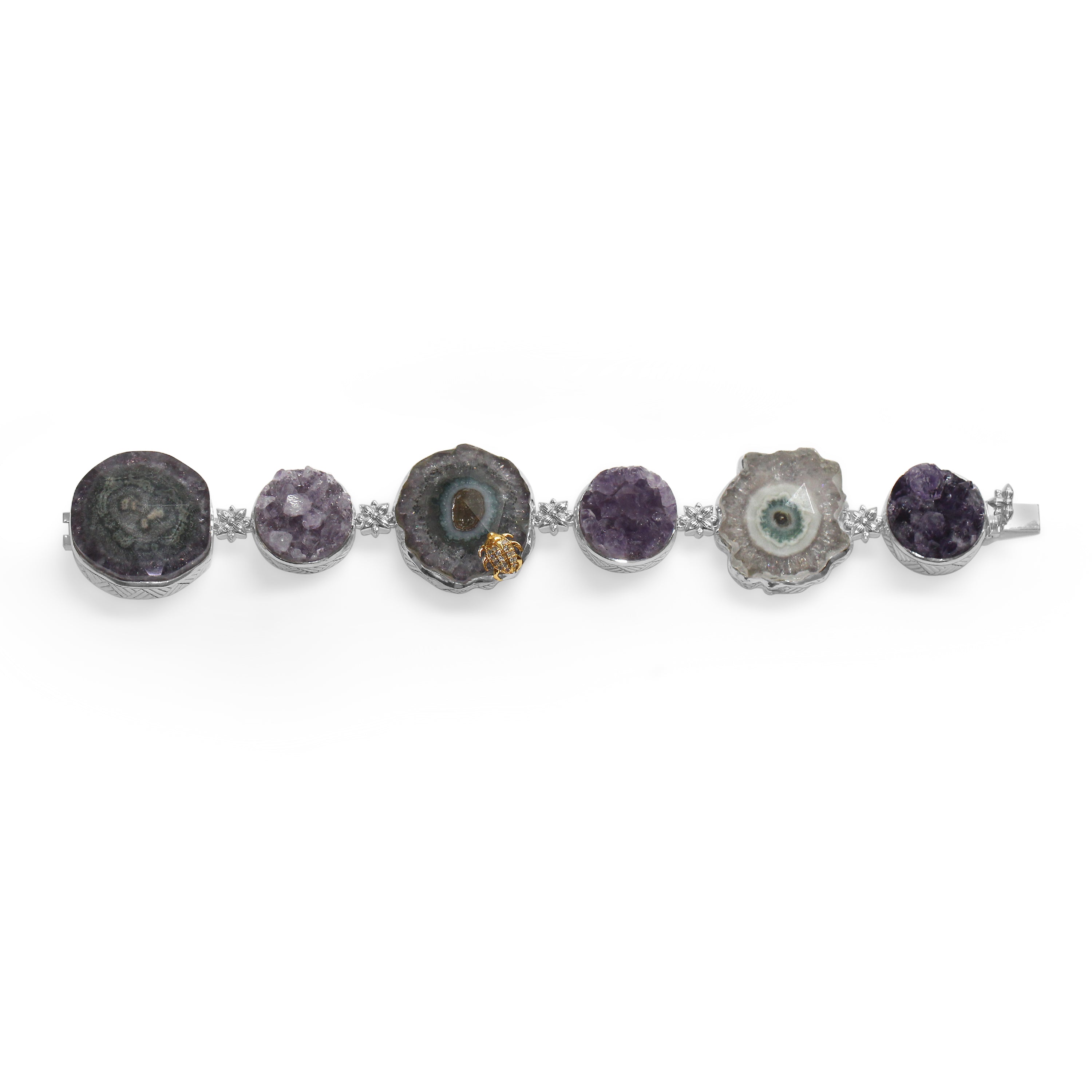 one-of-a-kind-amethyst-crust-drusy-natural-quartz-facet-top-over-stalactite-slice-doublet-and-diamond-0-13ct-bracelet-in-sterling-silver-with-18k-gold-diamond-pave-adam