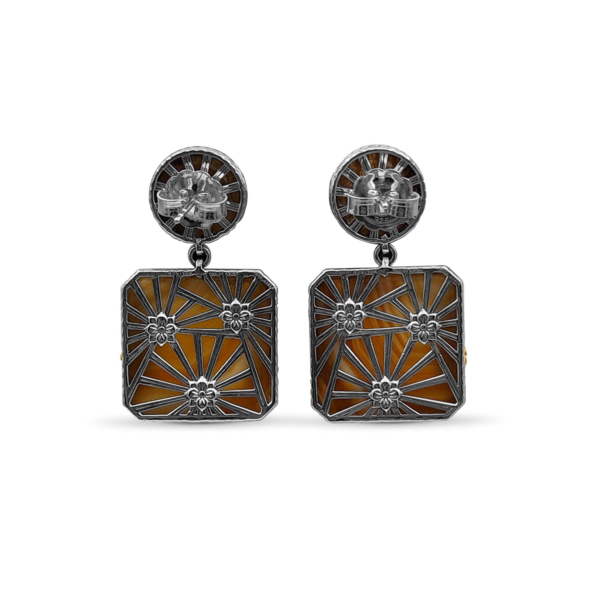 one-of-a-kind-red-hair-rutilated-quartz-natural-quartz-agate-and-champagne-diamond-0-15ct-earring-in-sterling-silver-with-18k-gold-adam