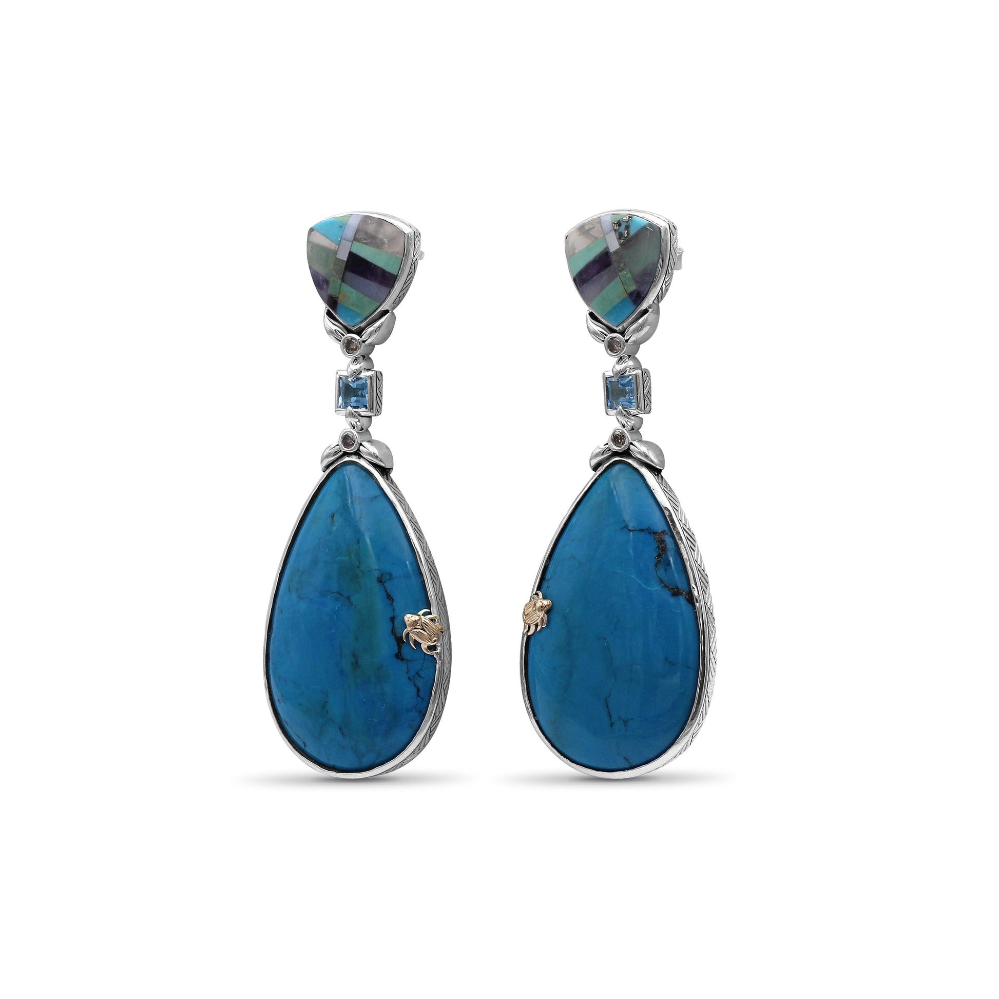 one-of-a-kind-pastel-color-mosaic-blue-topaz-turquoise-and-champagne-diamond-0-19ct-earring-in-sterling-silver-with-18k-gold-adam