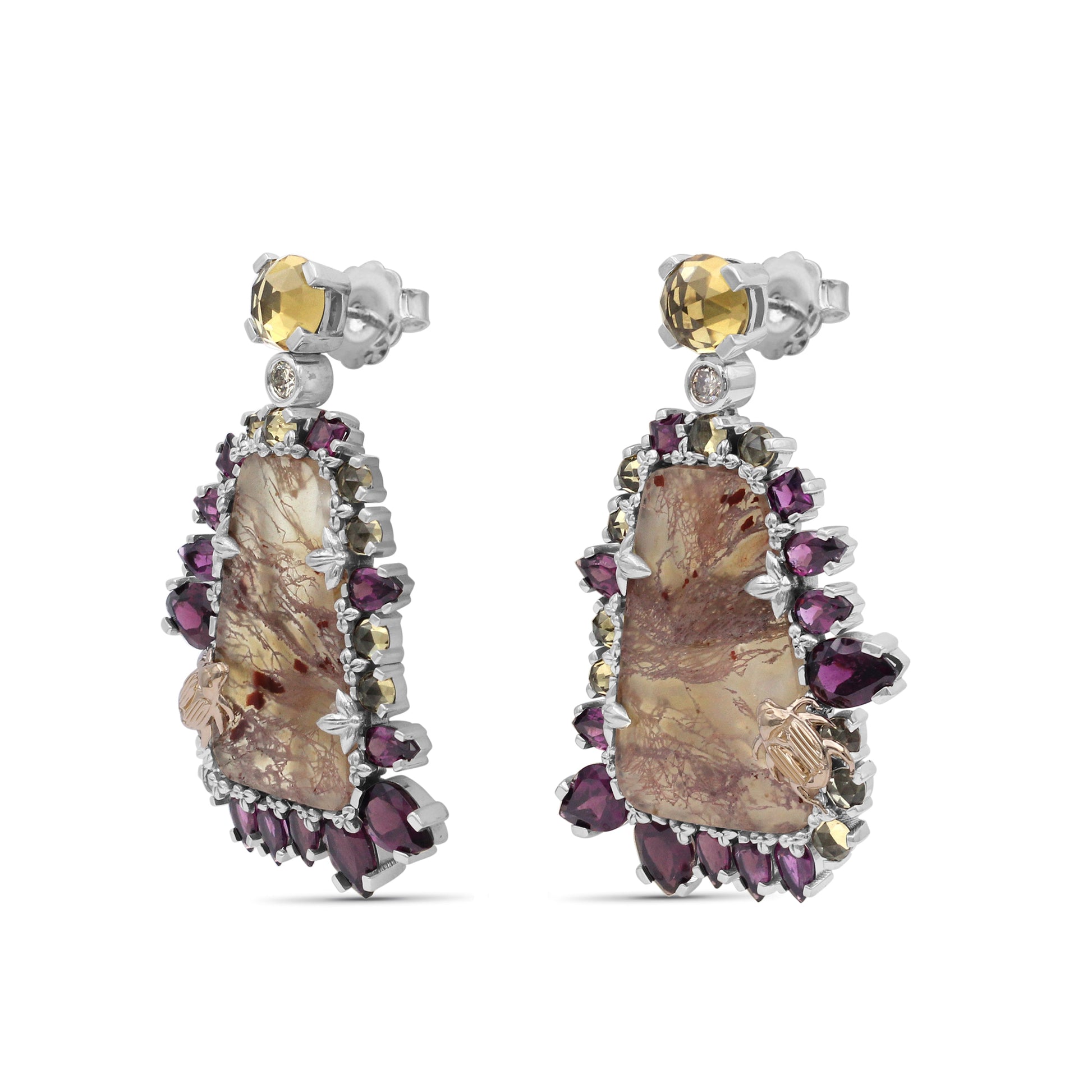 one-of-a-kind-whisky-quartz-rhodolite-garnet-rutilated-quartz-and-champagne-diamond-0-20ct-earring-in-sterling-silver-with-18k-gold-adam
